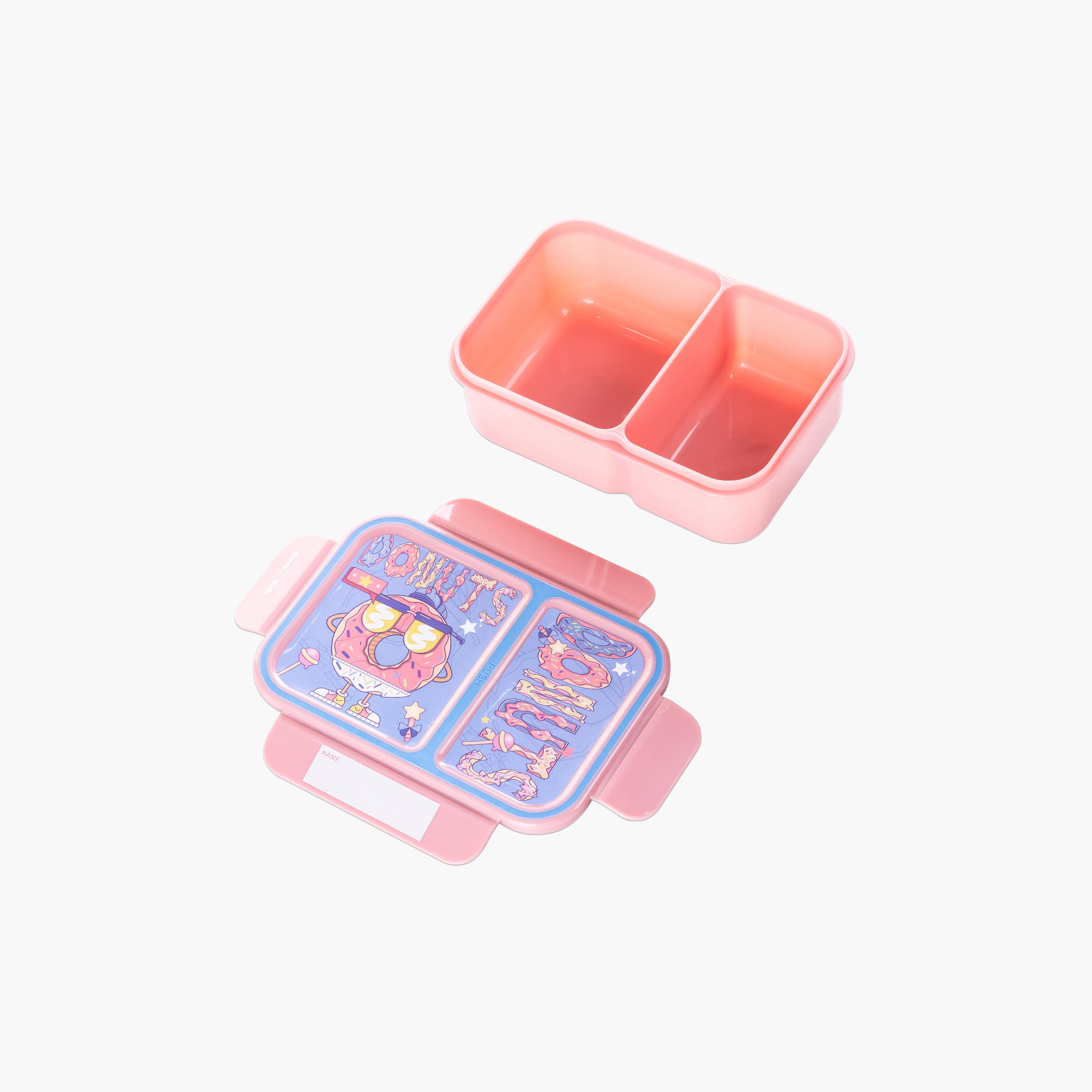 Nova Kids 2-Compartment Bento Lunch Box - 1300 ml - Donut - Pink-school-lunchessentials-lunchboxes-image-3
