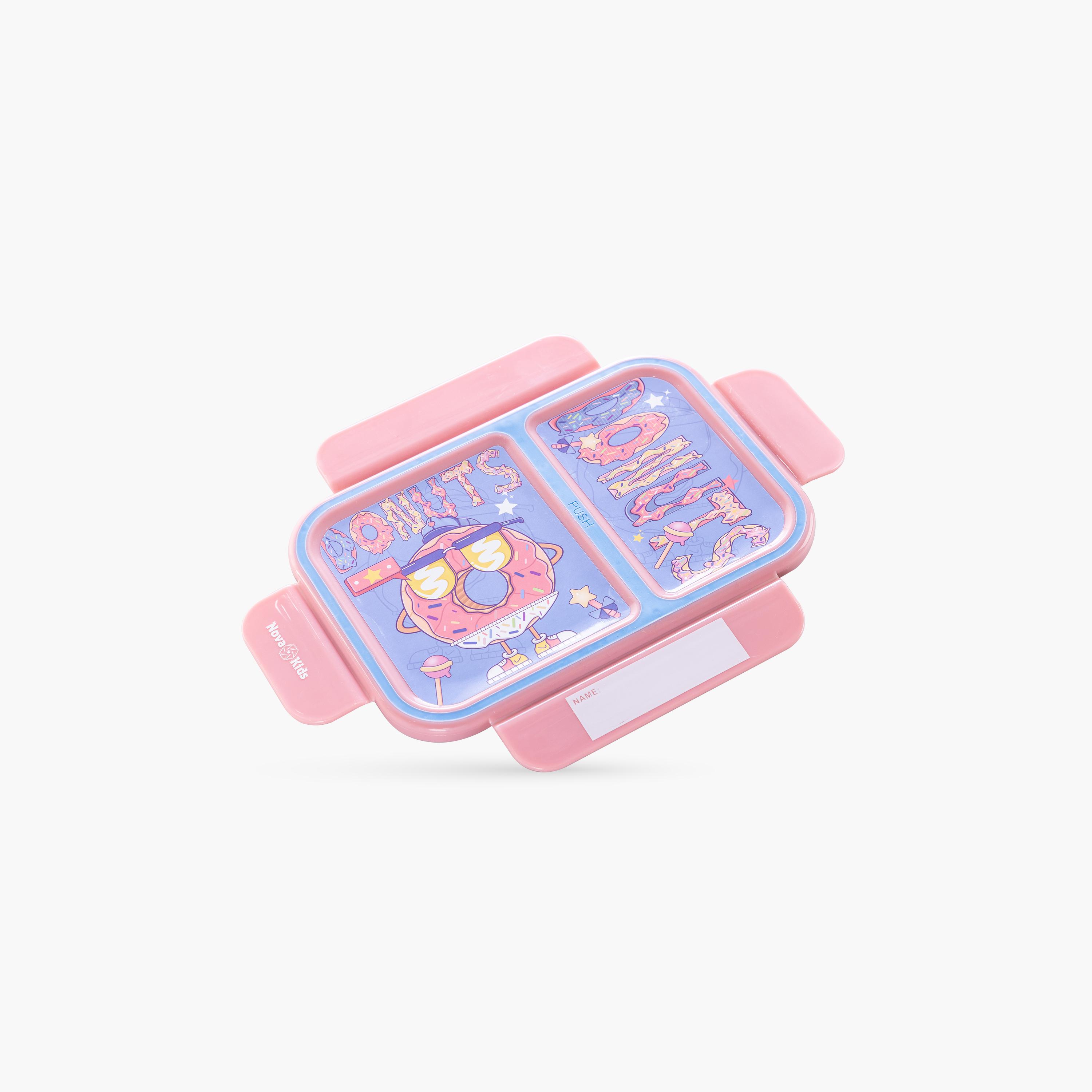 Nova Kids 2-Compartment Bento Lunch Box - 1300 ml - Donut - Pink-school-lunchessentials-lunchboxes-image-5