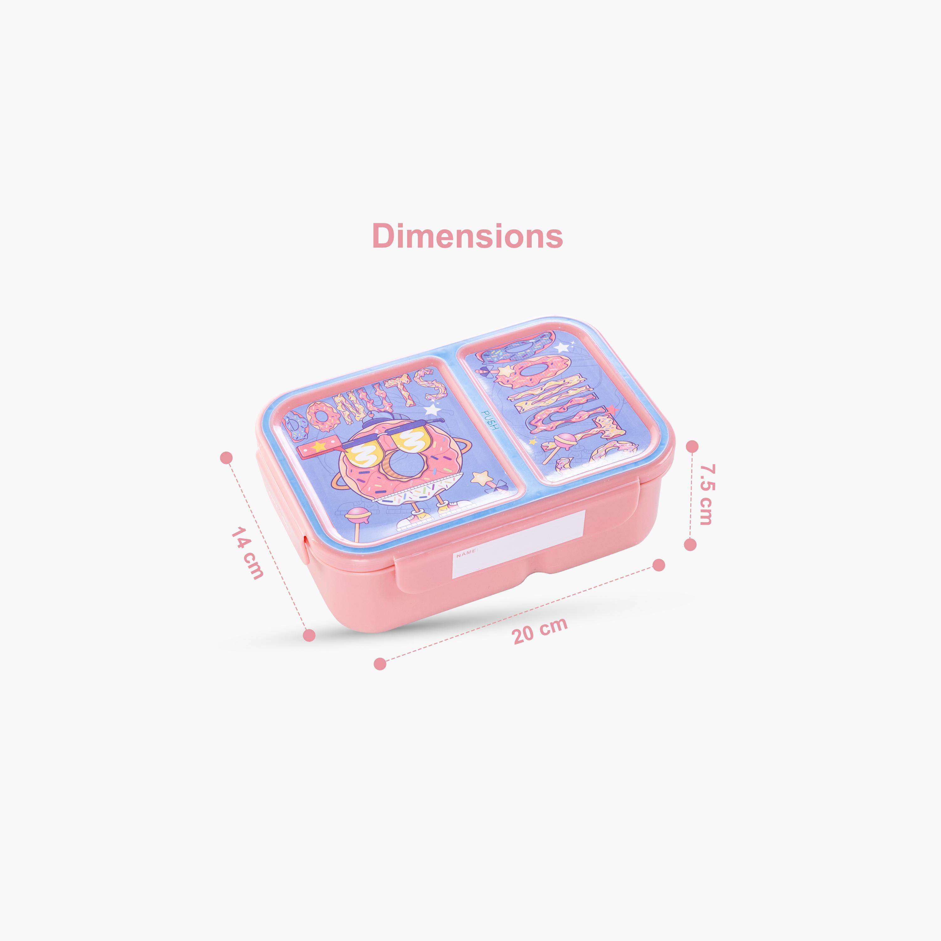 Nova Kids 2-Compartment Bento Lunch Box - 1300 ml - Donut - Pink-school-lunchessentials-lunchboxes-image-7
