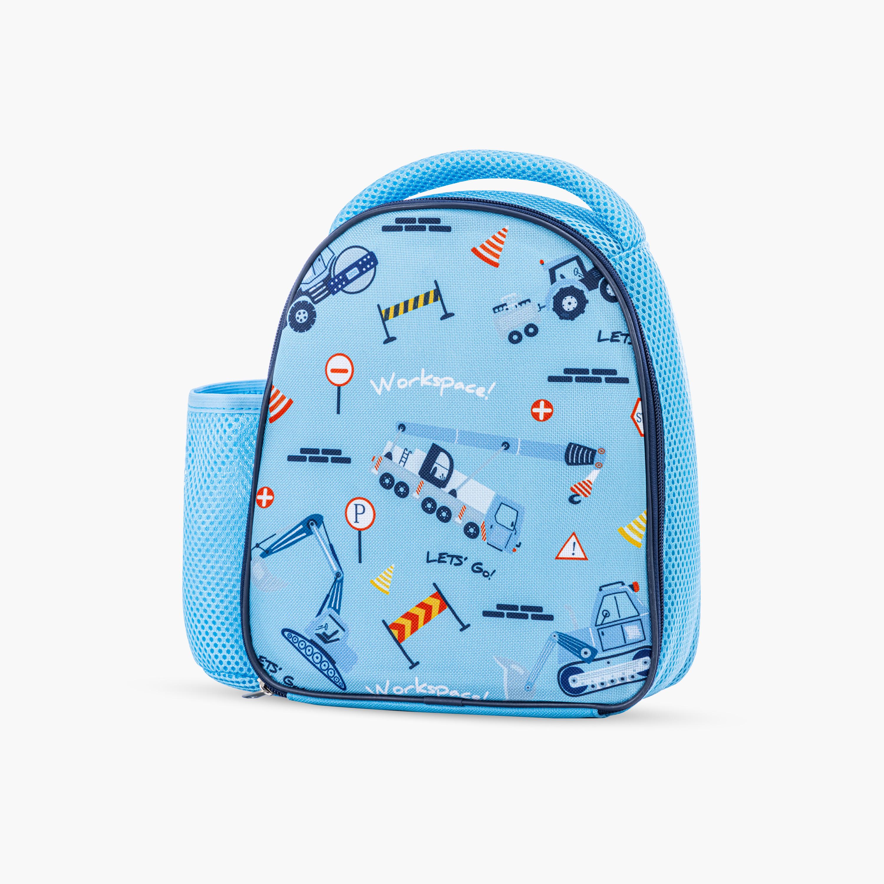 Nova Kids Lunch Bag with Lunch Box & Water Bottle - Workspace - Blue-school-lunchessentials-lunchbags-image-5