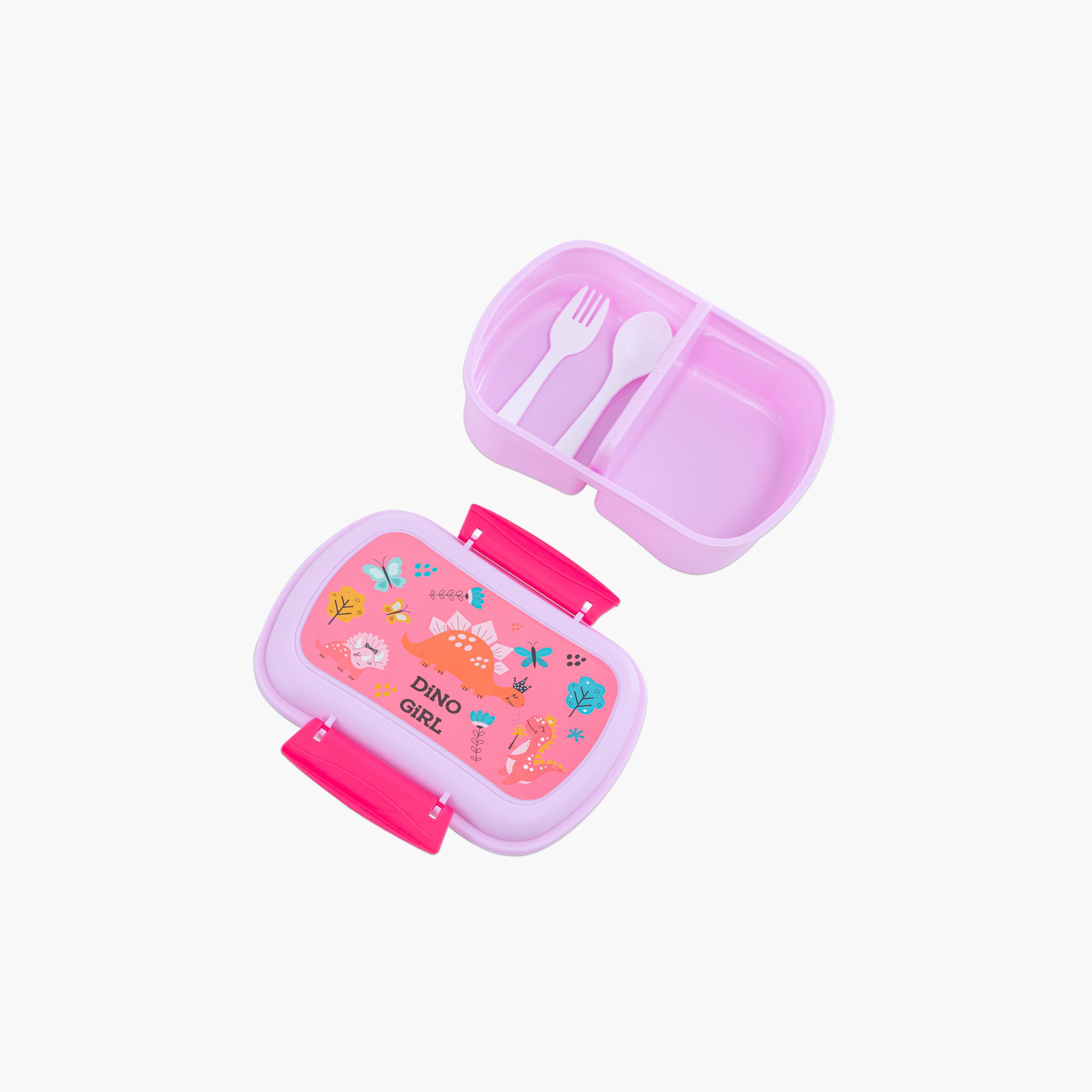 حقيبة غداء نوفا كيدز مع صندوق غداء وزجاجة مياه - ديناصورات - وردي-school-lunchessentials-lunchbags-image-7