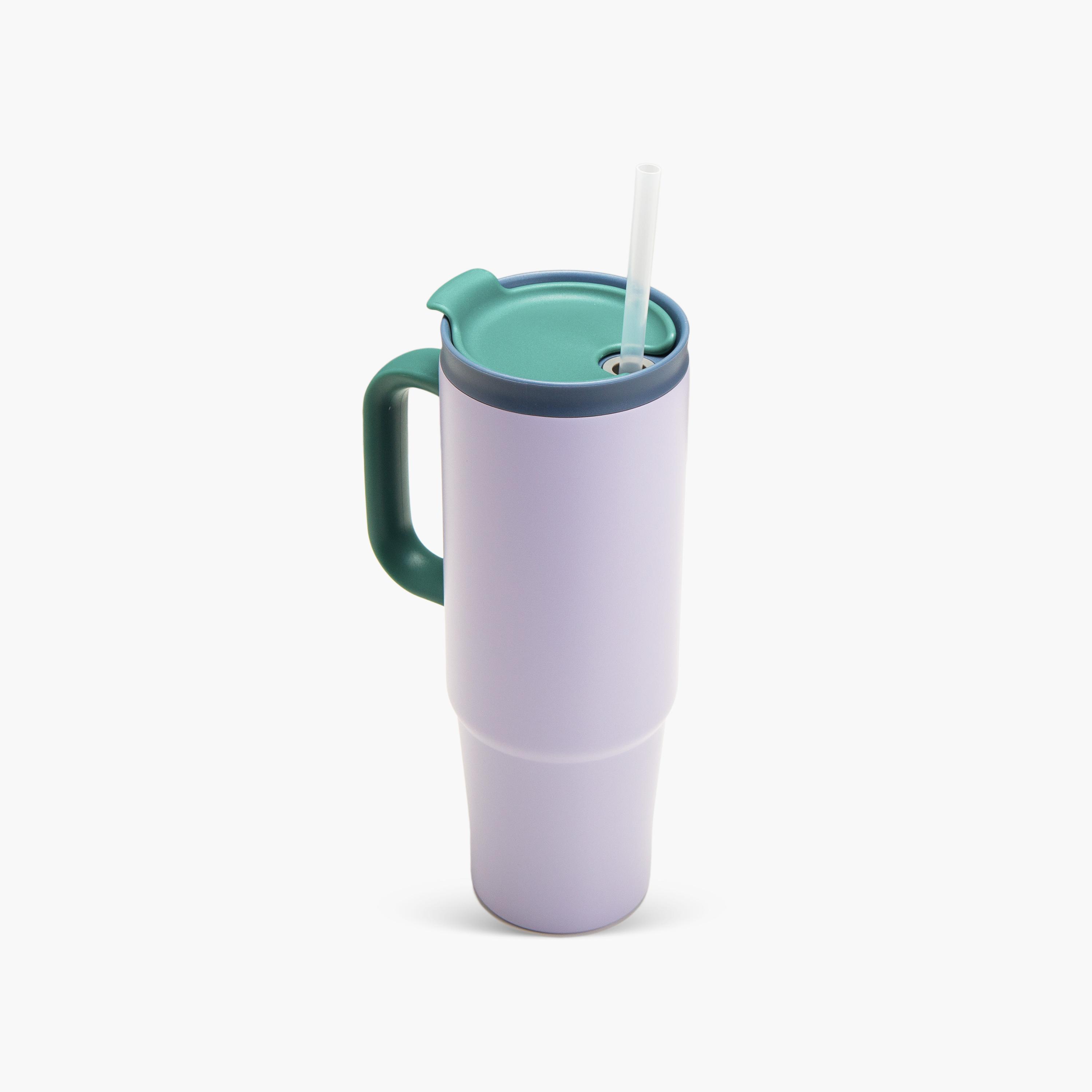 كوب سفر معزول من الفولاذ المقاوم للصدأ من إيزي كيدز - 900 مل - أبيض-school-waterbottles-image-6