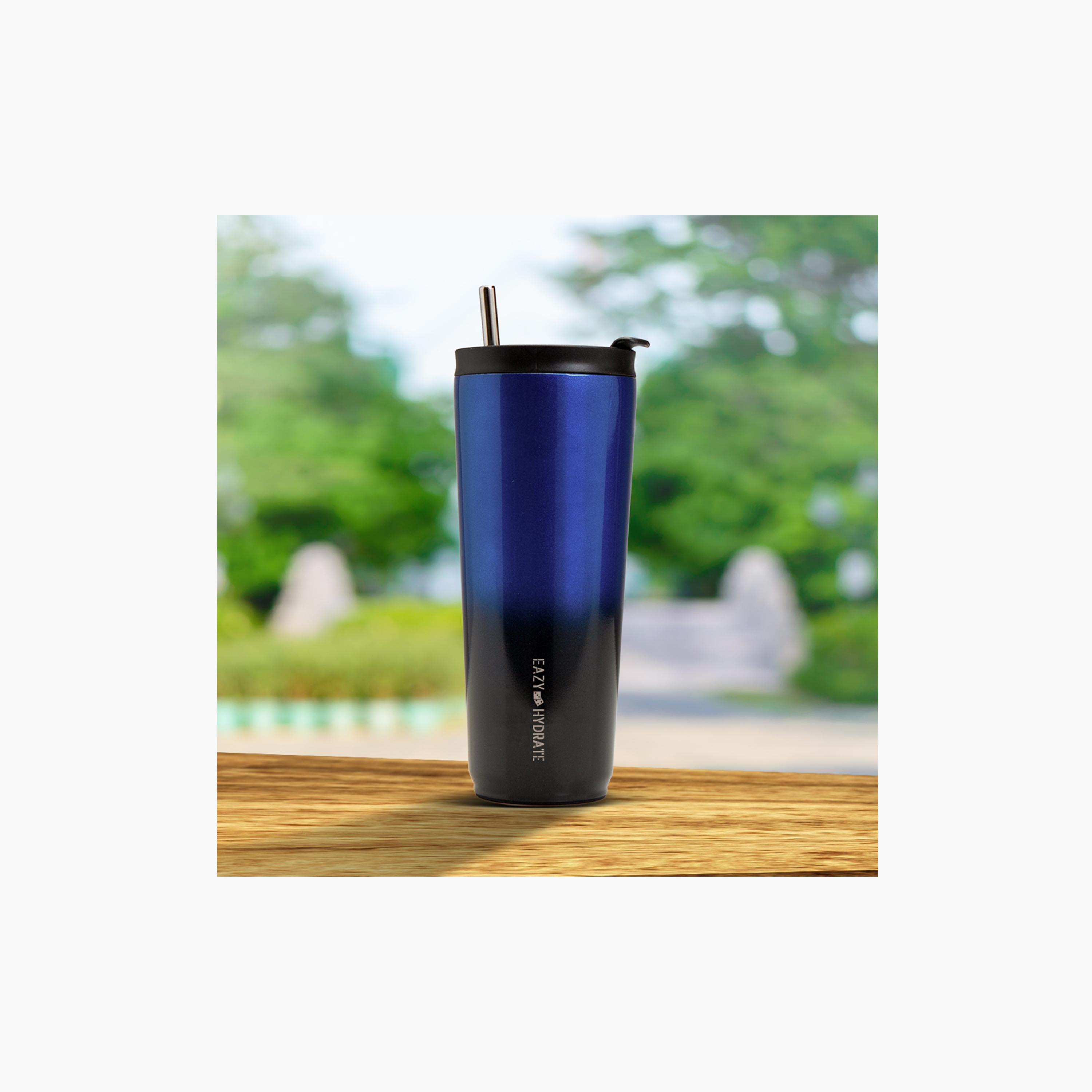 Eazy Kids Stainless Steel Insulated Water Bottle Tumbler - 700 ml - Blue-school-waterbottles-image-15