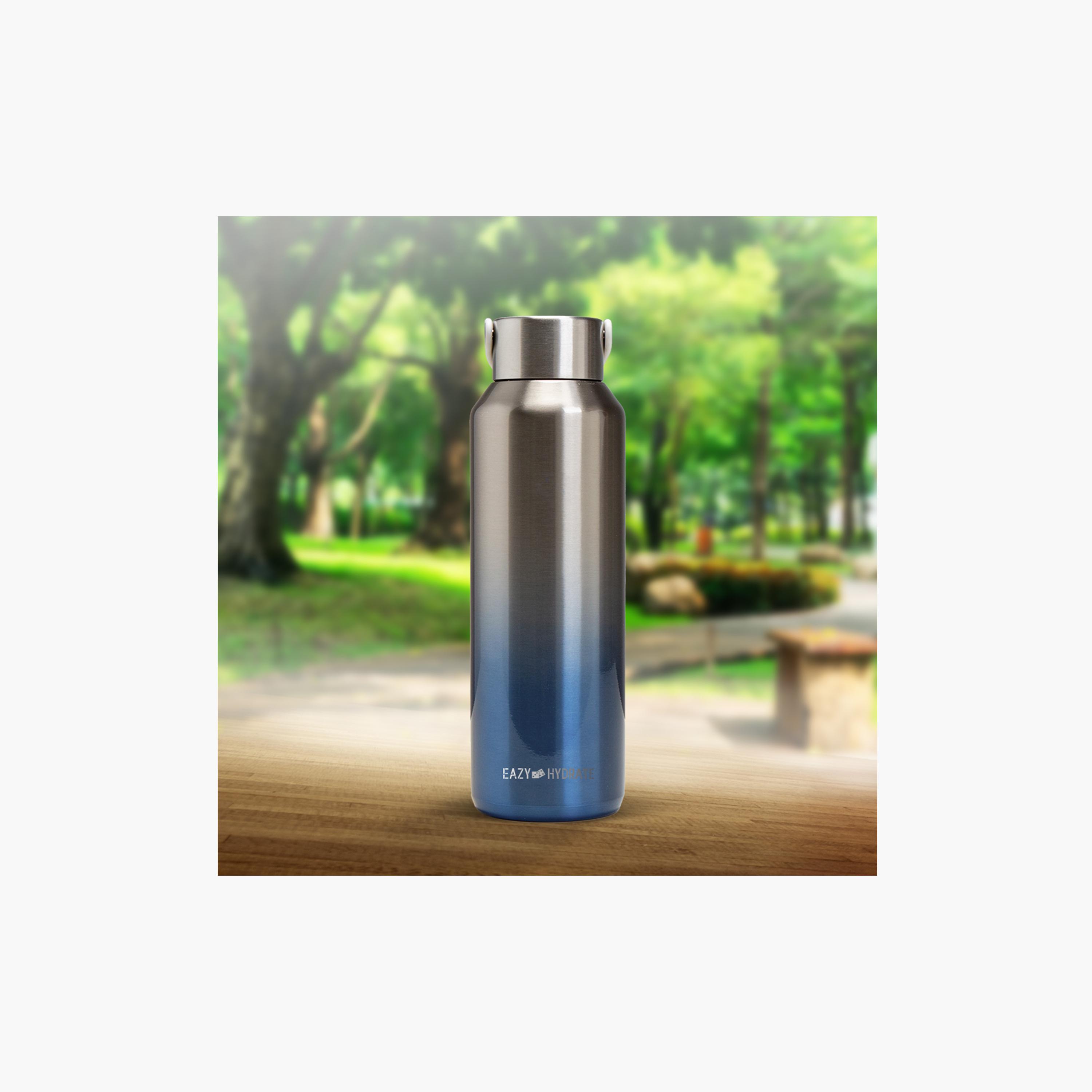 Eazy Kids Stainless Steel Water Bottle - 710 ml - Silver-school-waterbottles-image-4