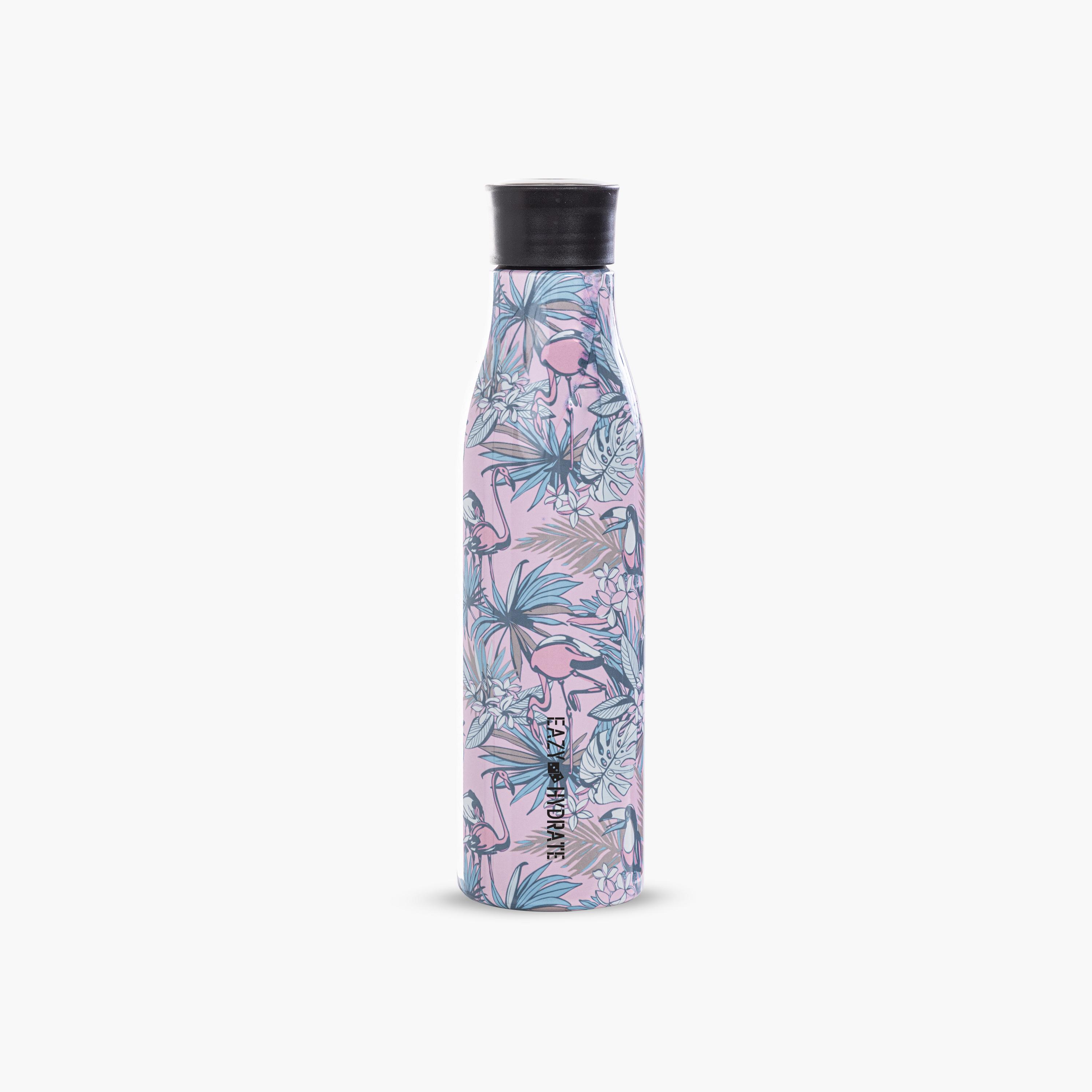 Eazy Kids Stainless Steel Water Bottle - 760 ml - Floral-school-waterbottles-image-1