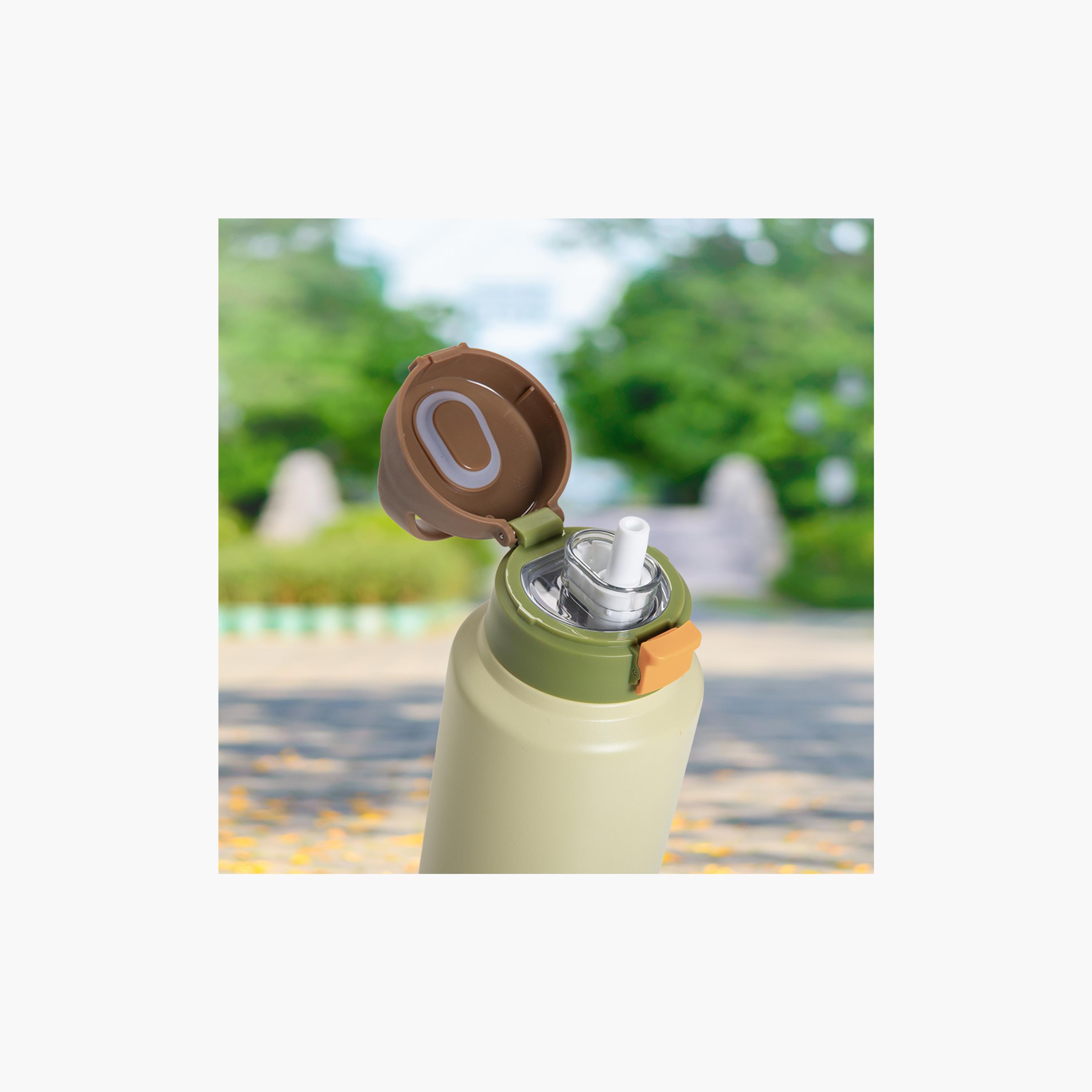 Eazy Kids Stainless Steel Vacuum Insulated Water Bottle - 950 ml - Green-school-waterbottles-image-8