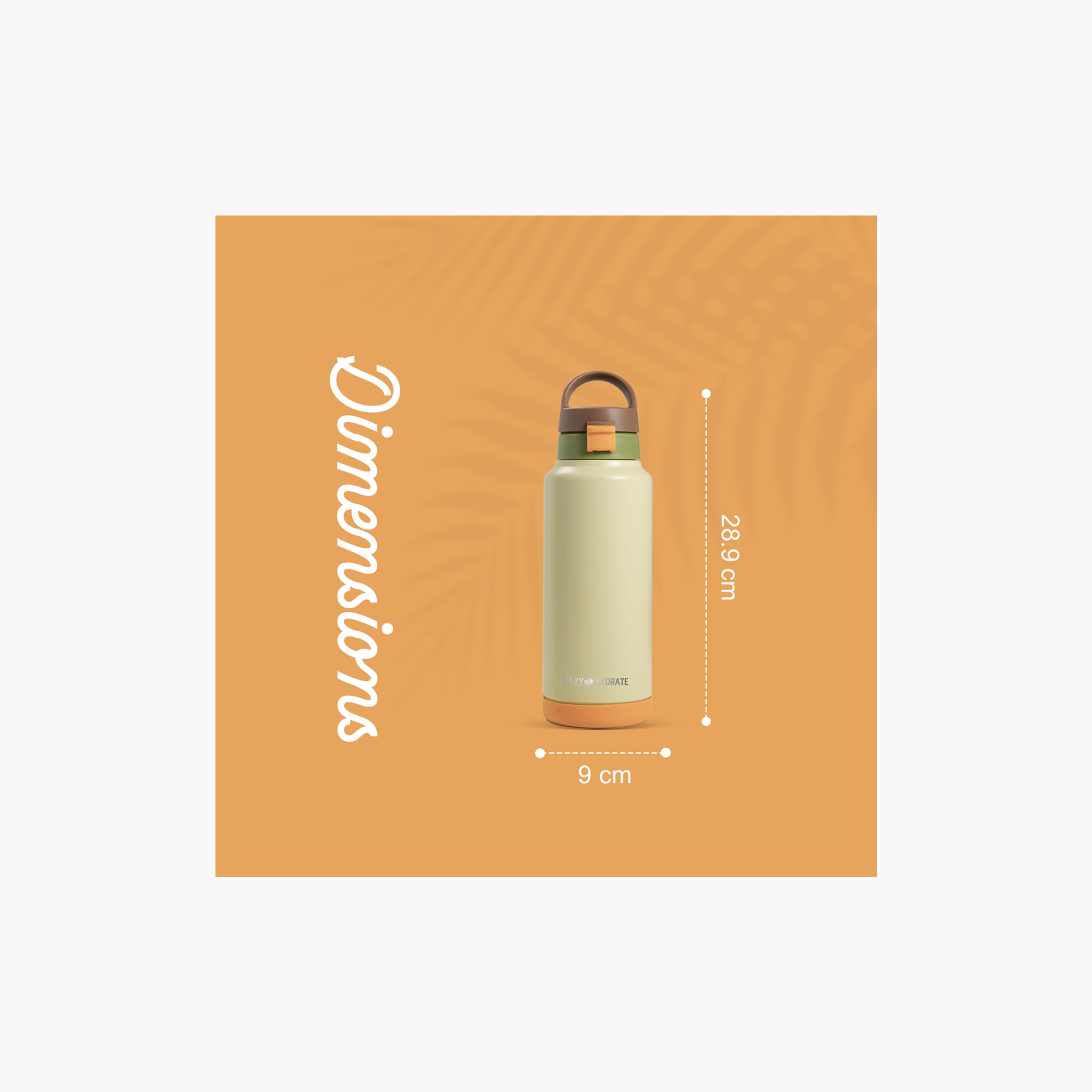 Eazy Kids Stainless Steel Vacuum Insulated Water Bottle - 950 ml - Green-school-waterbottles-image-9