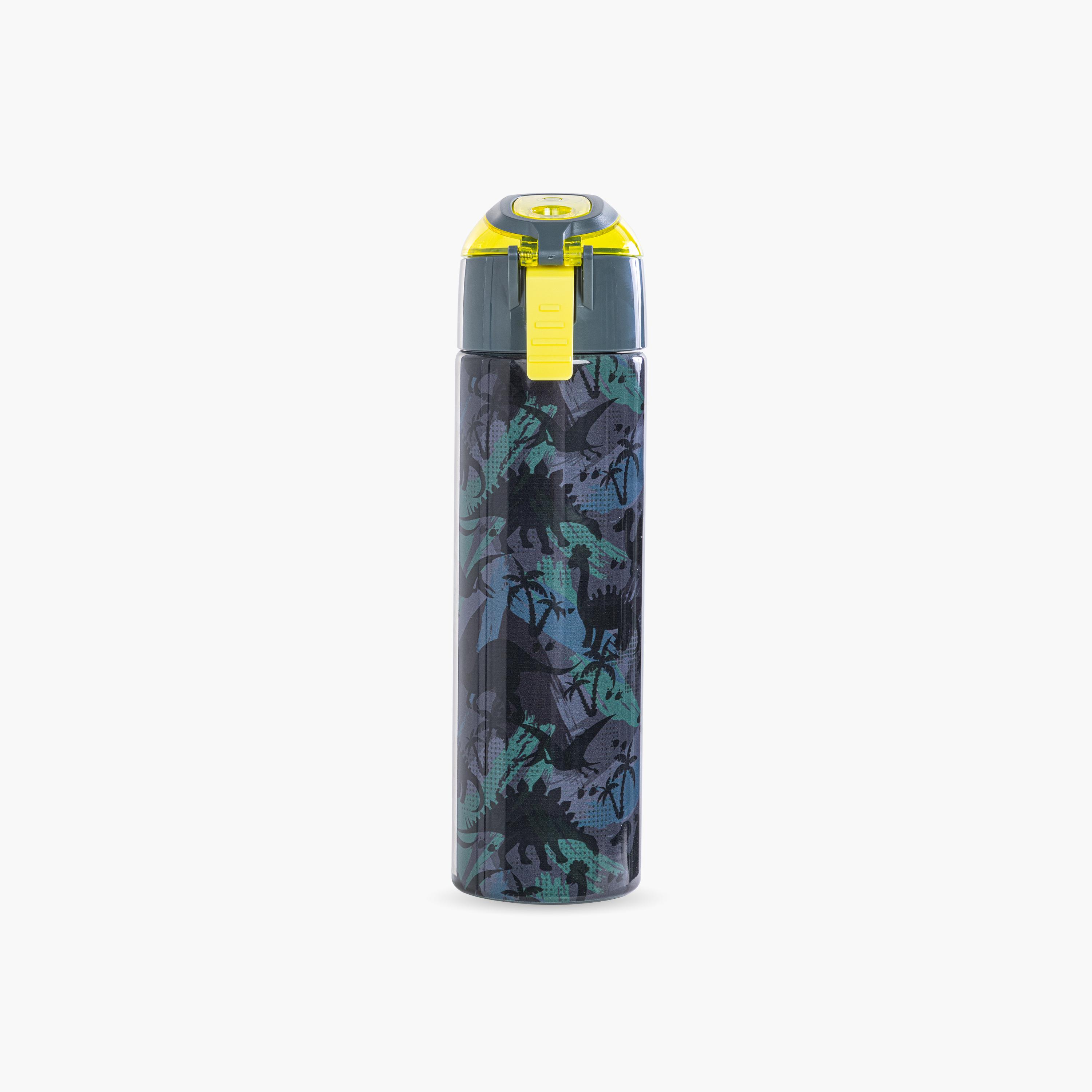 Eazy Kids Stainless Steel Insulated Water Bottle with Spray - 640 ml - T-Rex - Green-school-waterbottles-image-2