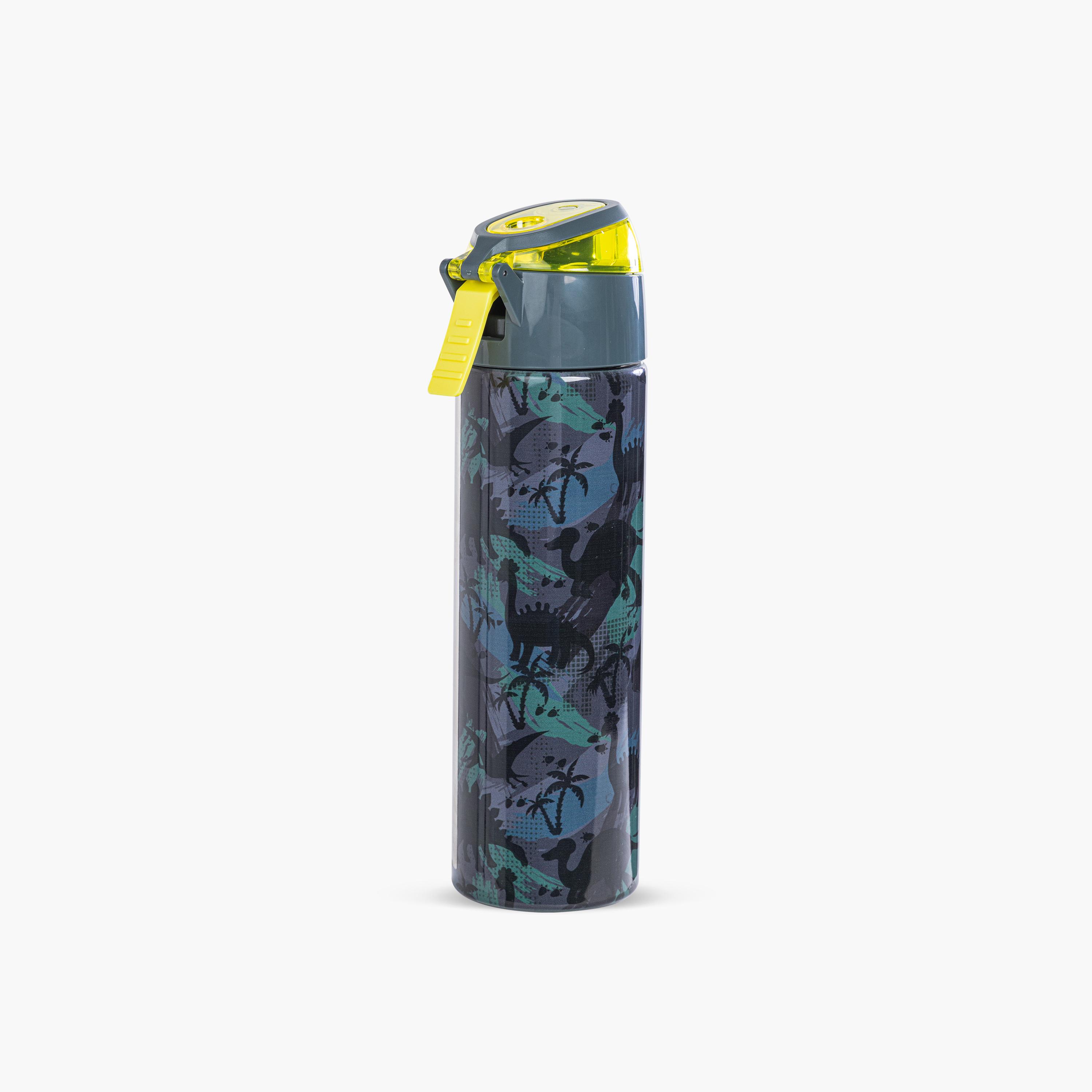 Eazy Kids Stainless Steel Insulated Water Bottle with Spray - 640 ml - T-Rex - Green-school-waterbottles-image-3