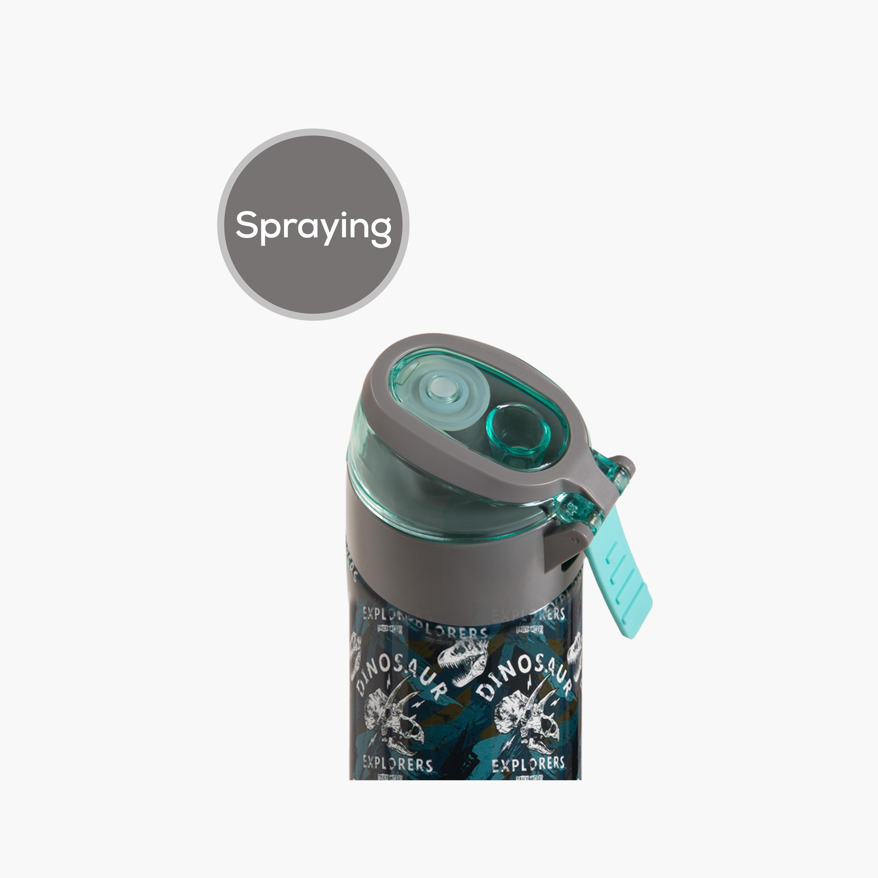 Eazy Kids Stainless Steel Insulated Water Bottle with Spray - 640 ml - Dinosaurs - Green-school-waterbottles-image-5