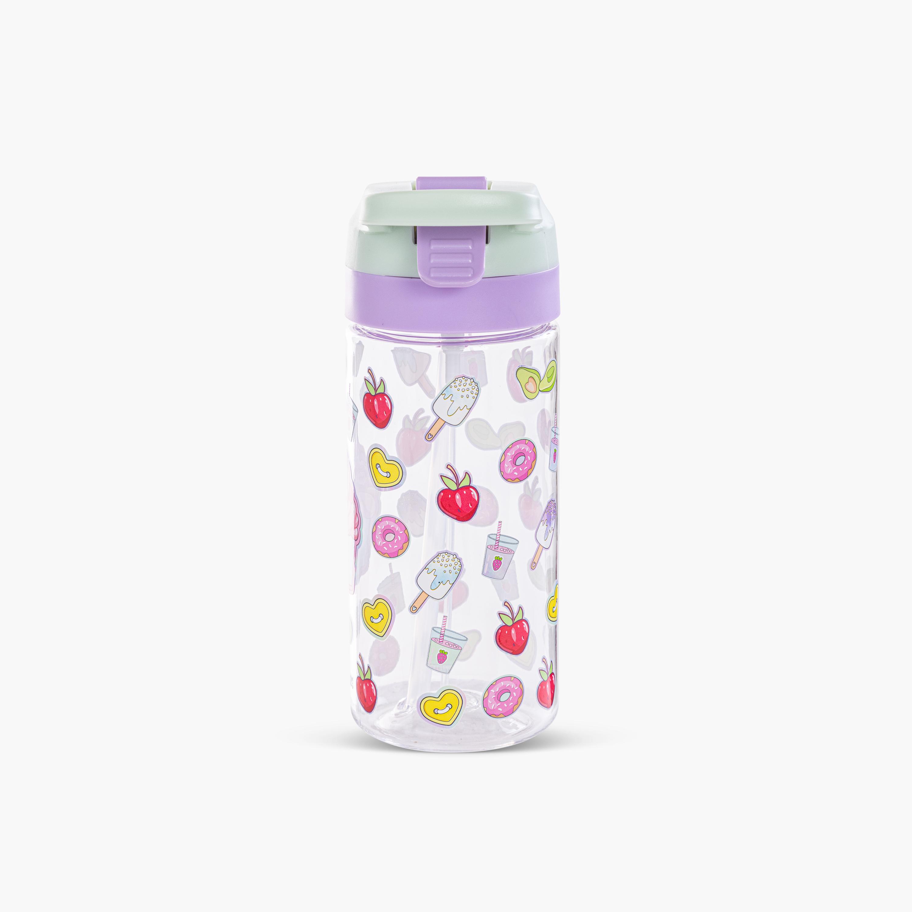 Eazy Kids Tritan Water Bottle with Spray - 500 ml - Muffin - Purple-school-waterbottles-image-2