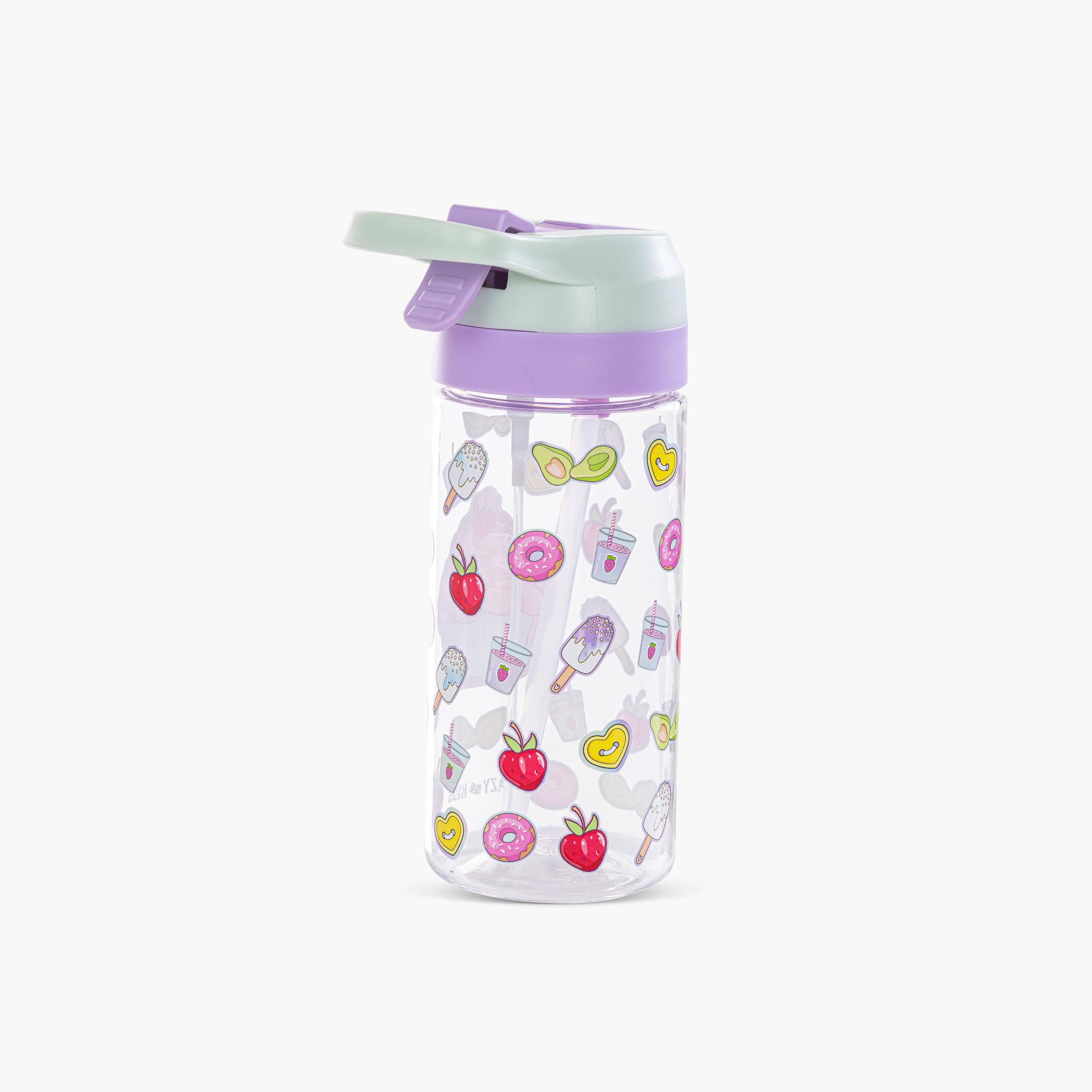 Eazy Kids Tritan Water Bottle with Spray - 500 ml - Muffin - Purple-school-waterbottles-image-3