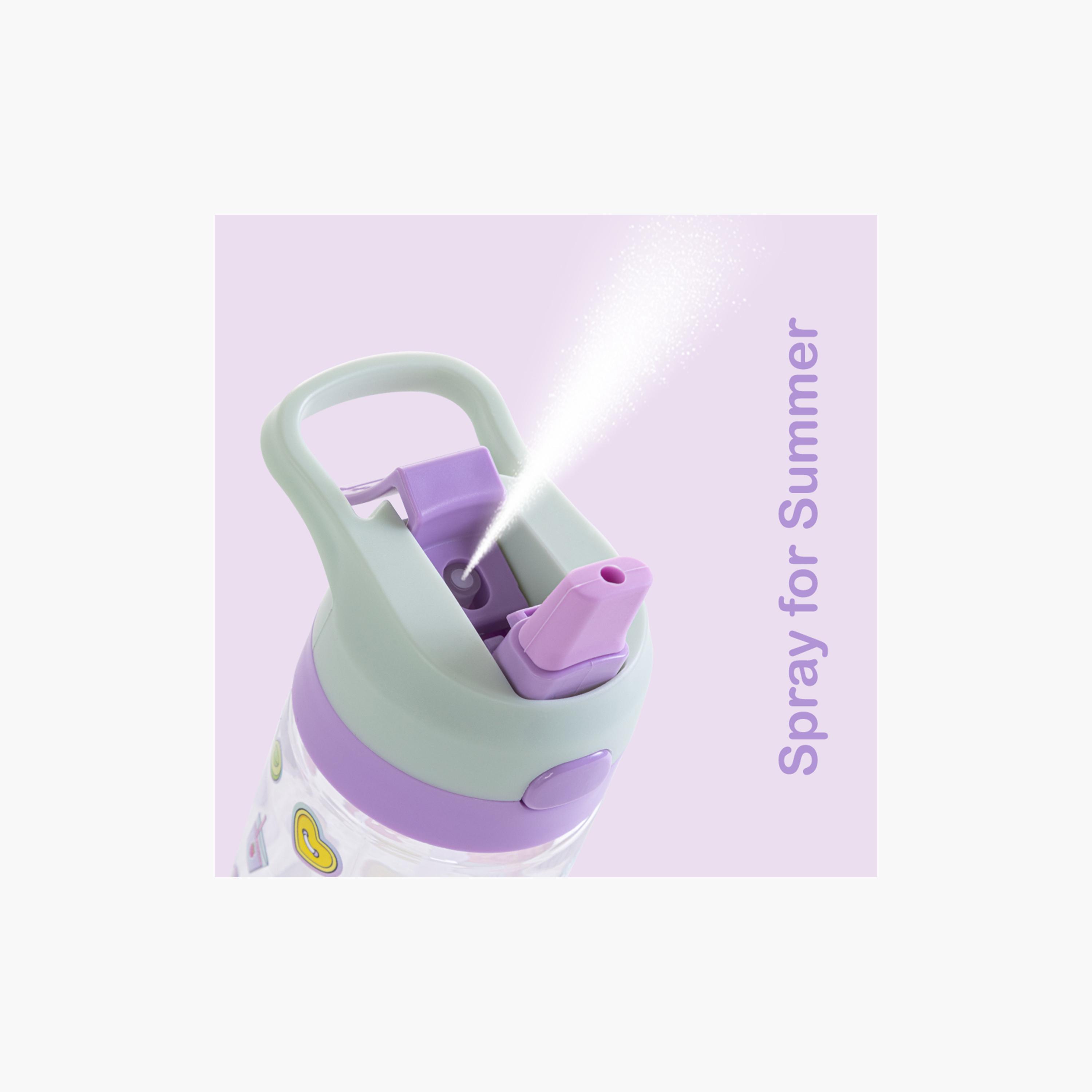 Eazy Kids Tritan Water Bottle with Spray - 500 ml - Muffin - Purple-school-waterbottles-image-4