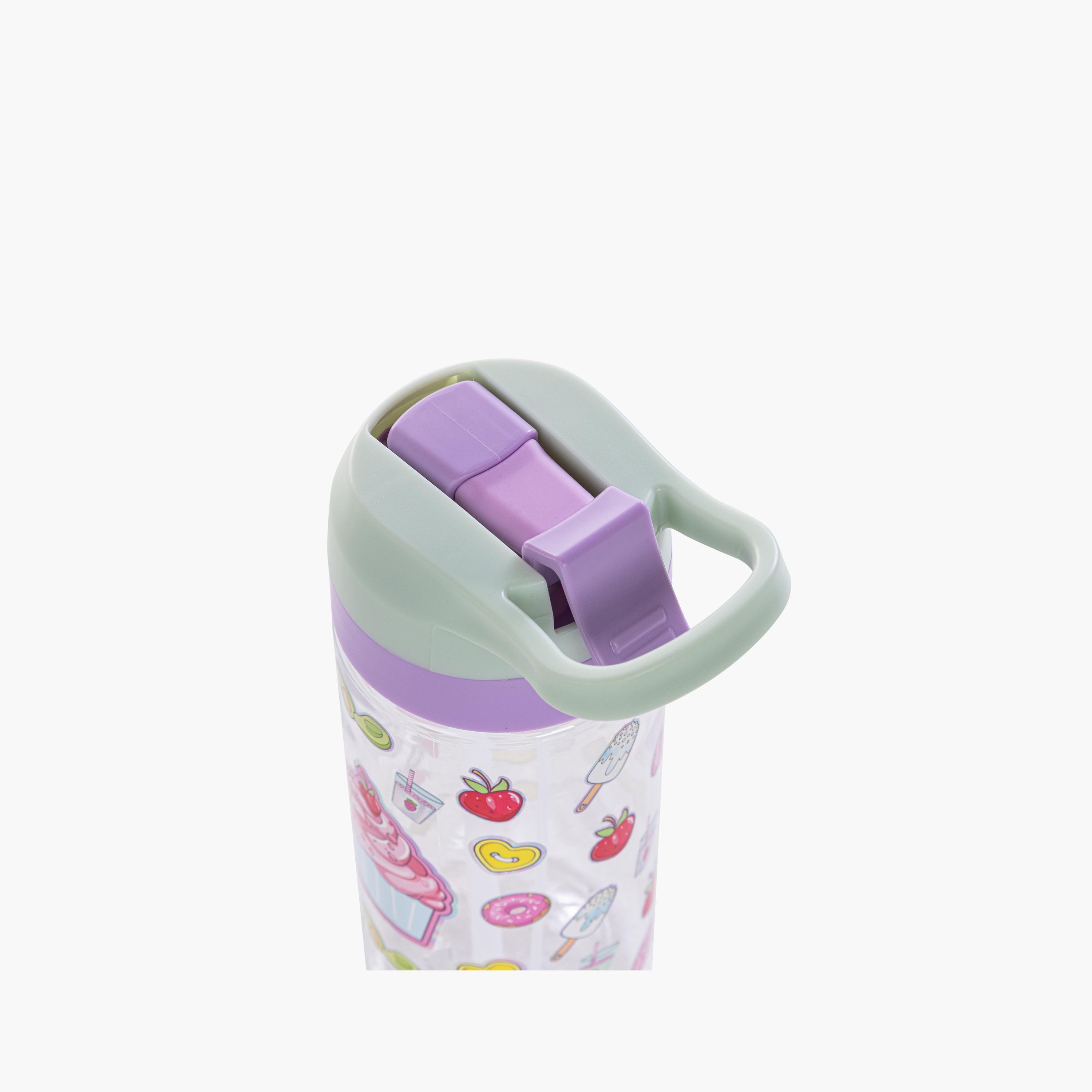 Eazy Kids Tritan Water Bottle with Spray - 500 ml - Muffin - Purple-school-waterbottles-image-5
