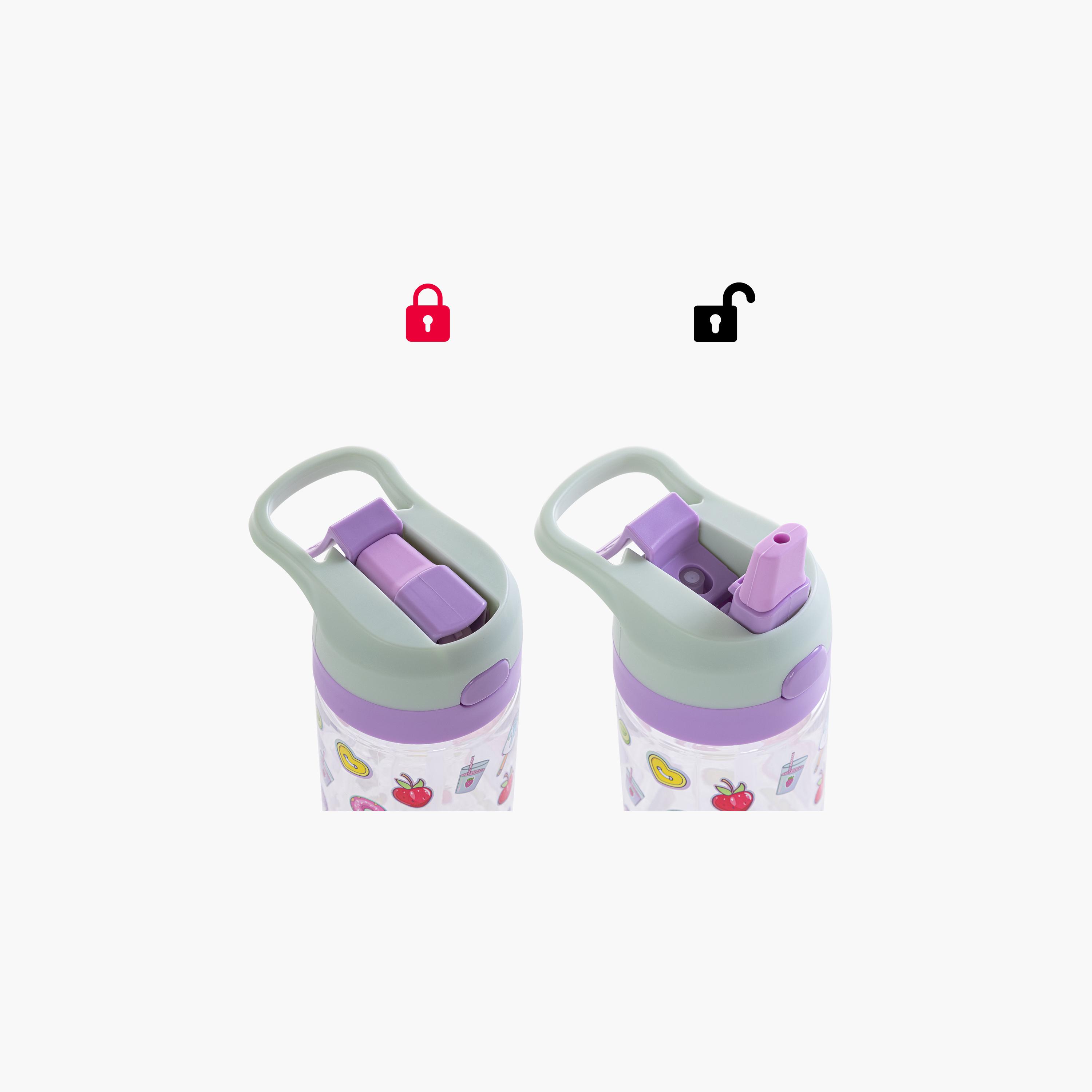 Eazy Kids Tritan Water Bottle with Spray - 500 ml - Muffin - Purple-school-waterbottles-image-7