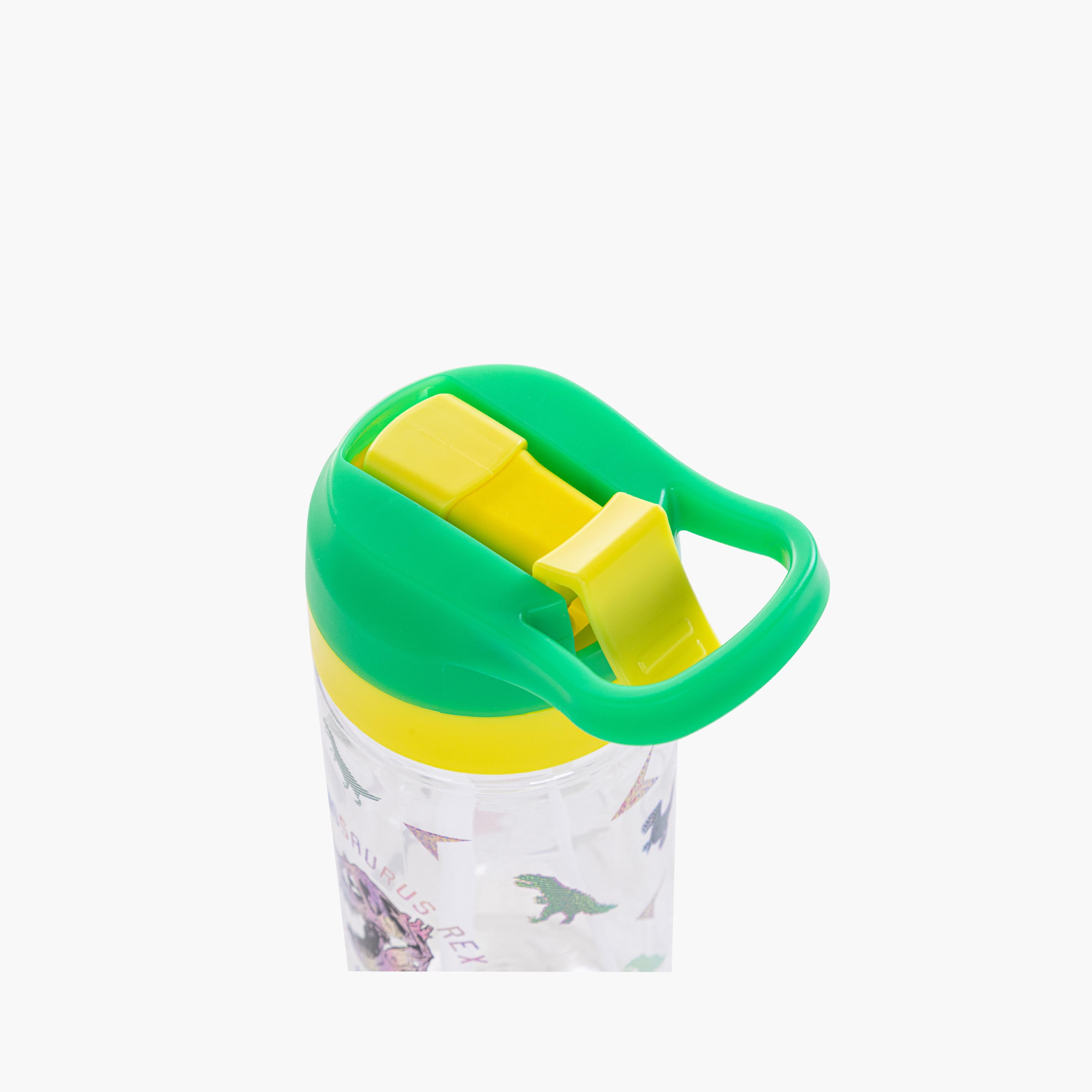 Eazy Kids Tritan Water Bottle with Spray - 500 ml - Dinosaur - Green-school-waterbottles-image-5