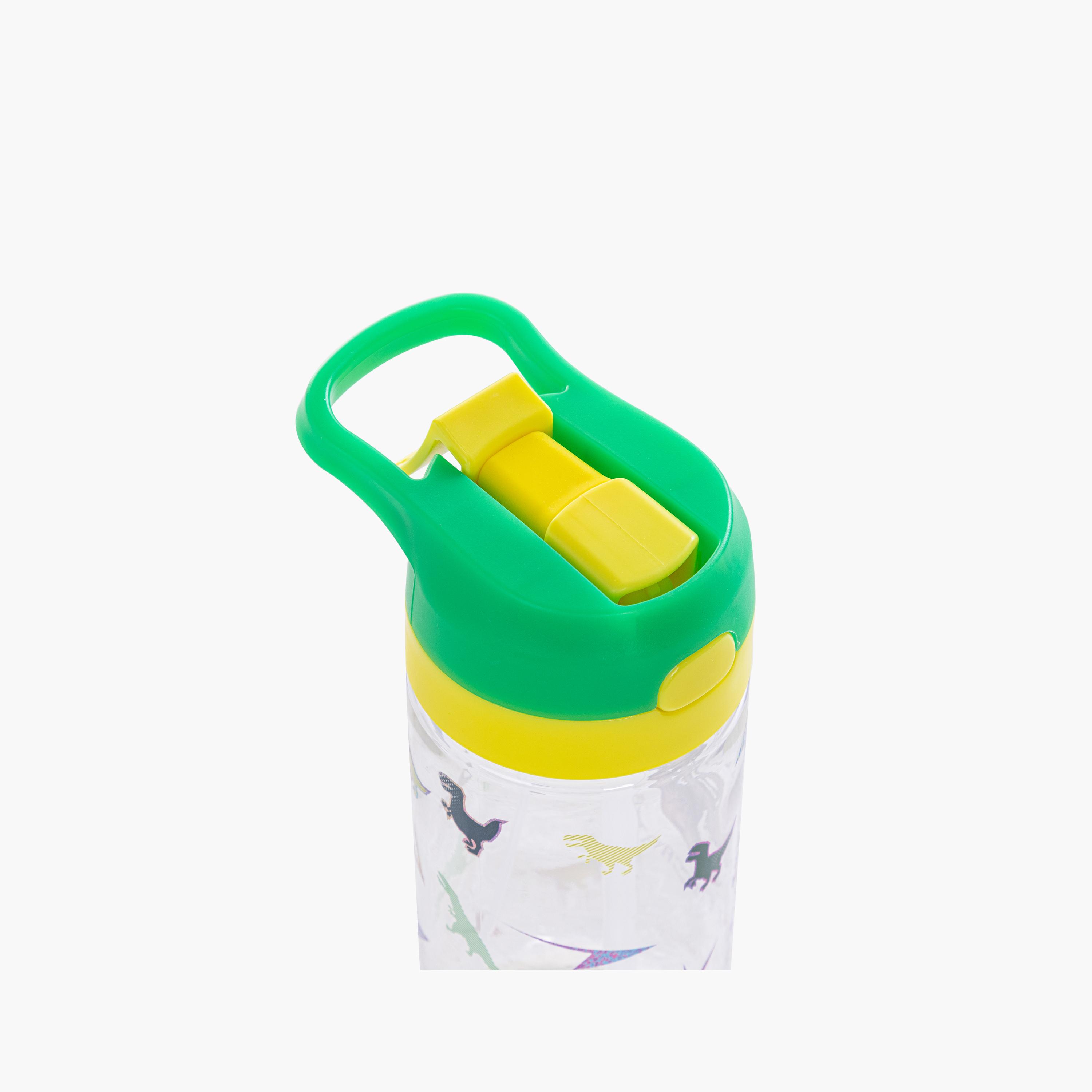Eazy Kids Tritan Water Bottle with Spray - 500 ml - Dinosaur - Green-school-waterbottles-image-6
