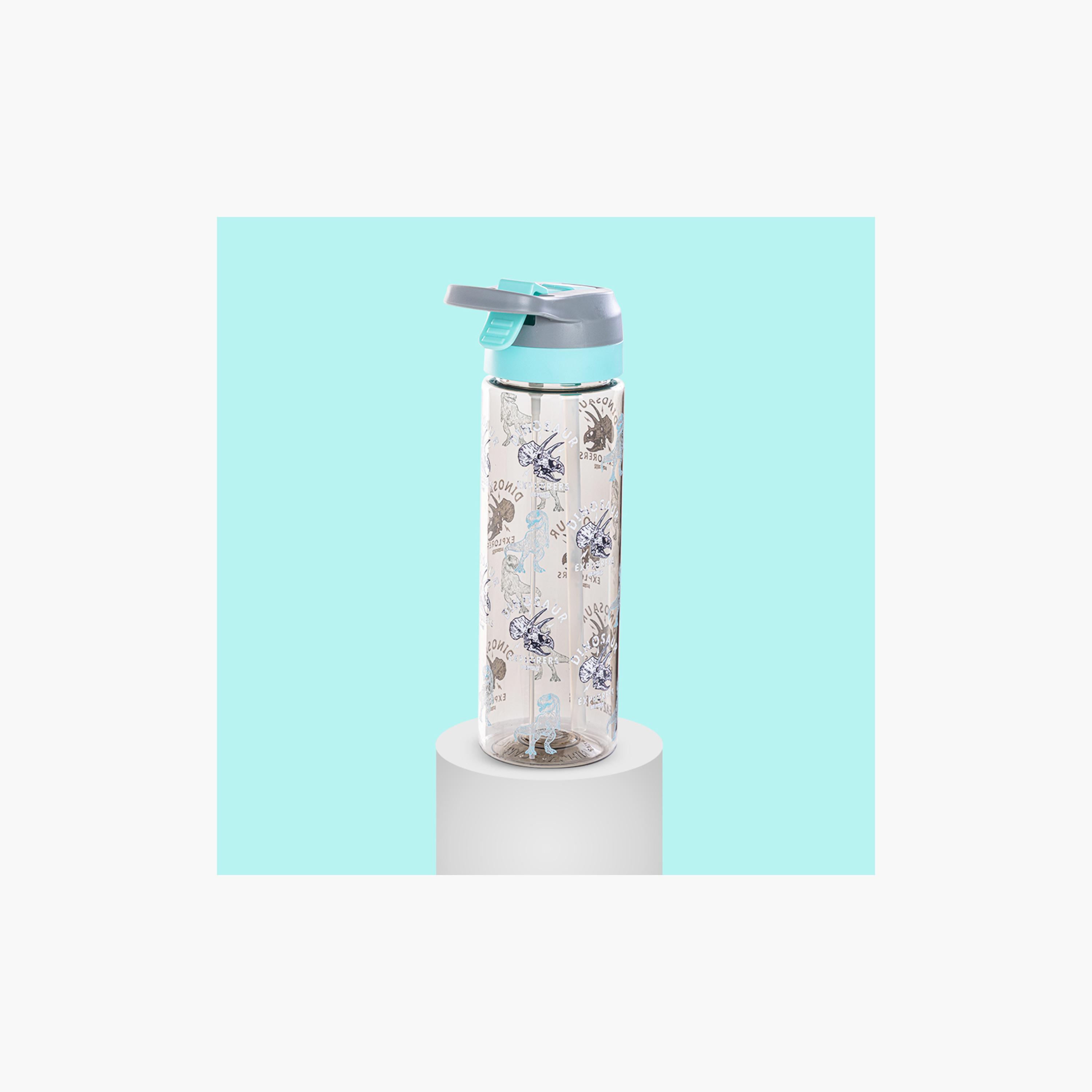Eazy Kids Tritan Water Bottle with Spray - 750 ml - Dinosaur - Grey-school-waterbottles-image-6