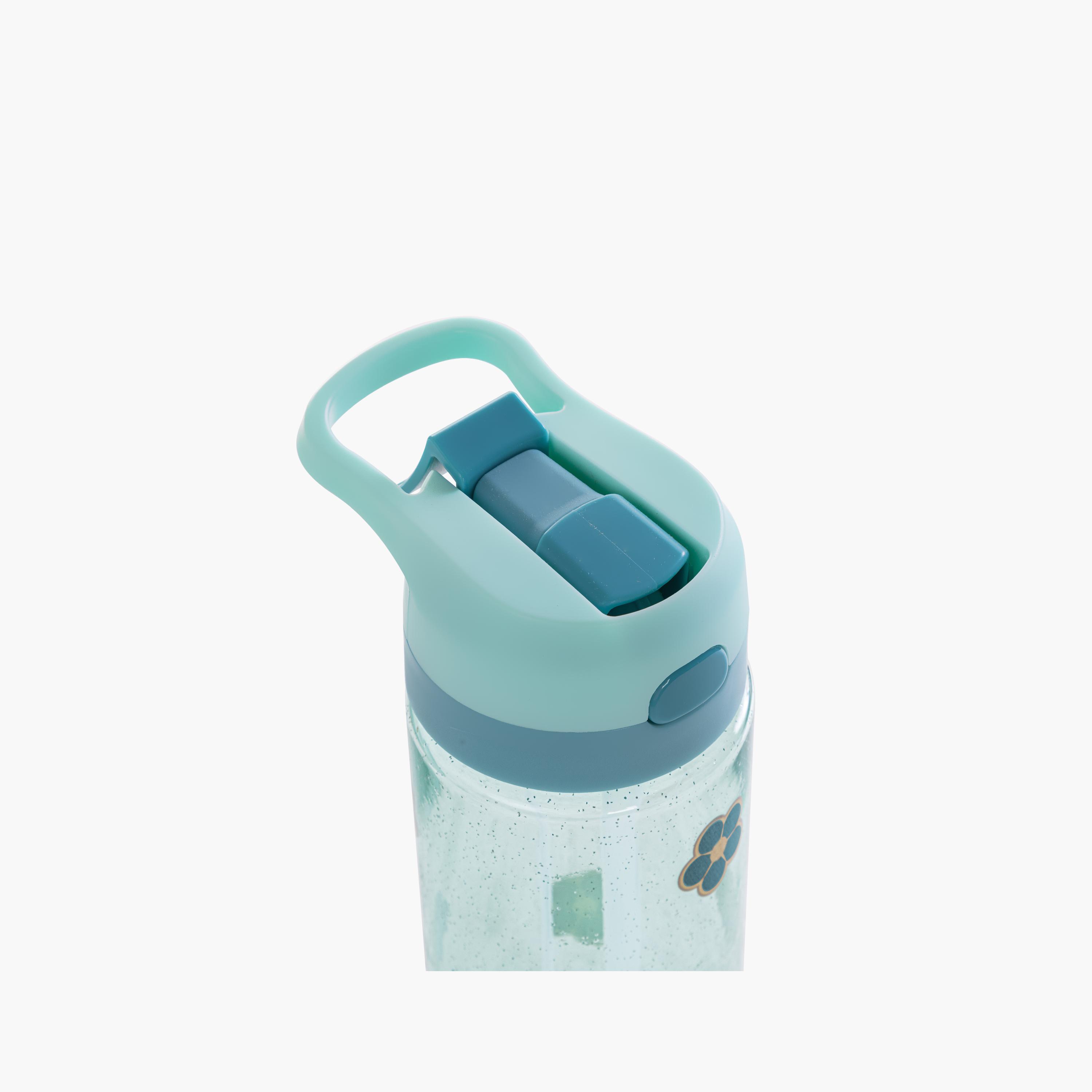 Eazy Kids Tritan Water Bottle with Spray - 750 ml - Floral - Green-school-waterbottles-image-7