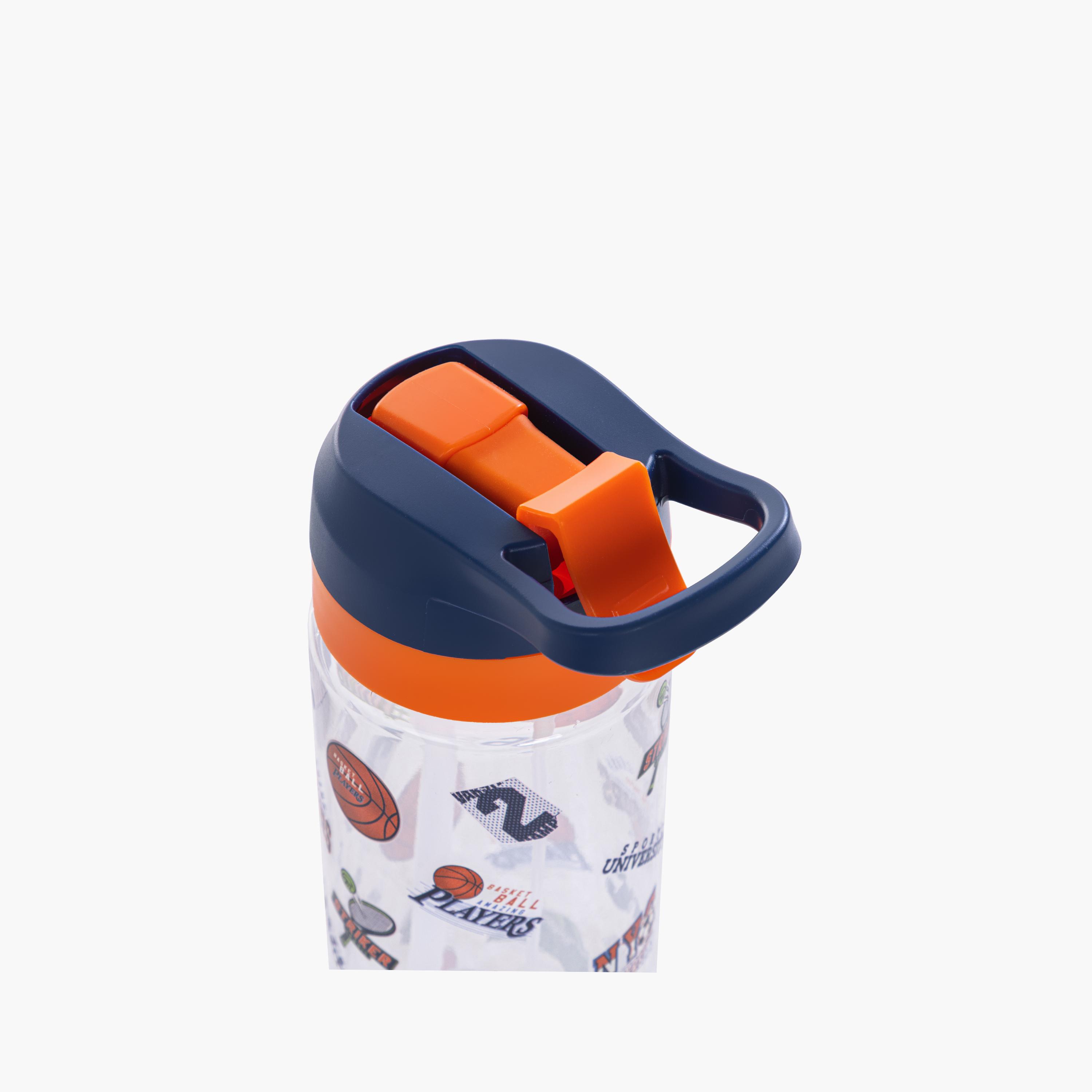 Eazy Kids Tritan Water Bottle with Spray - 750 ml - Basket Ball - Blue-school-waterbottles-image-5