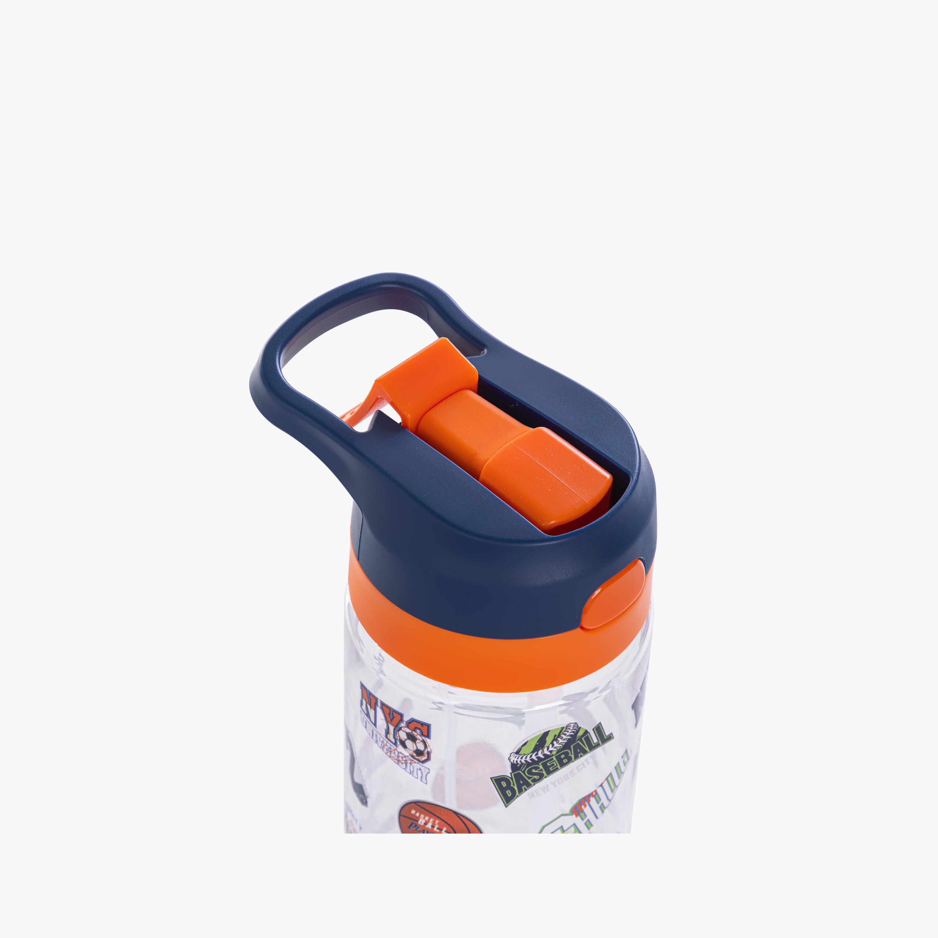 Eazy Kids Tritan Water Bottle with Spray - 750 ml - Basket Ball - Blue-school-waterbottles-image-6
