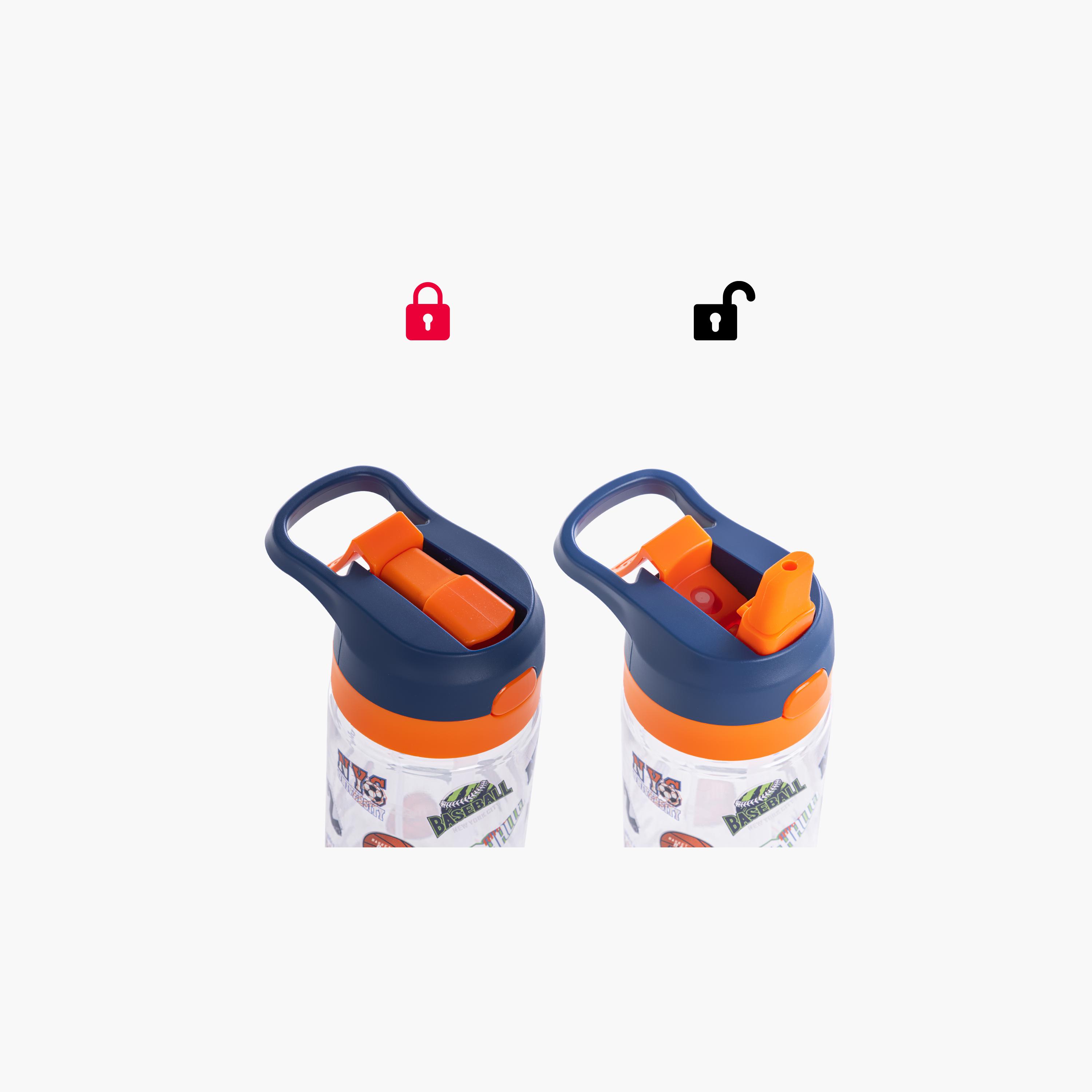 Eazy Kids Tritan Water Bottle with Spray - 750 ml - Basket Ball - Blue-school-waterbottles-image-7