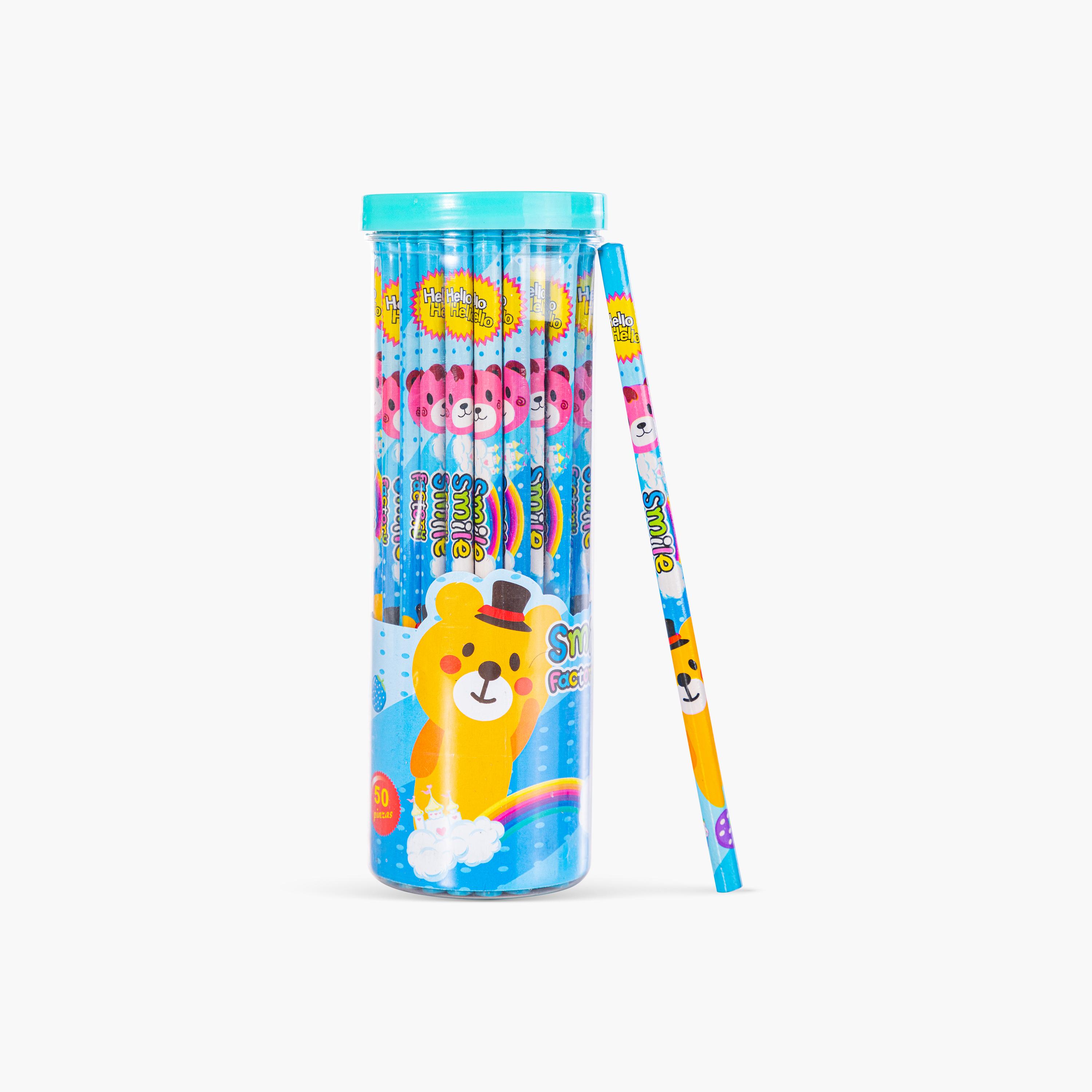 Eazy Kids 50-Piece HB Pencils - Blue-school-stationery-pensandpencils-image-1