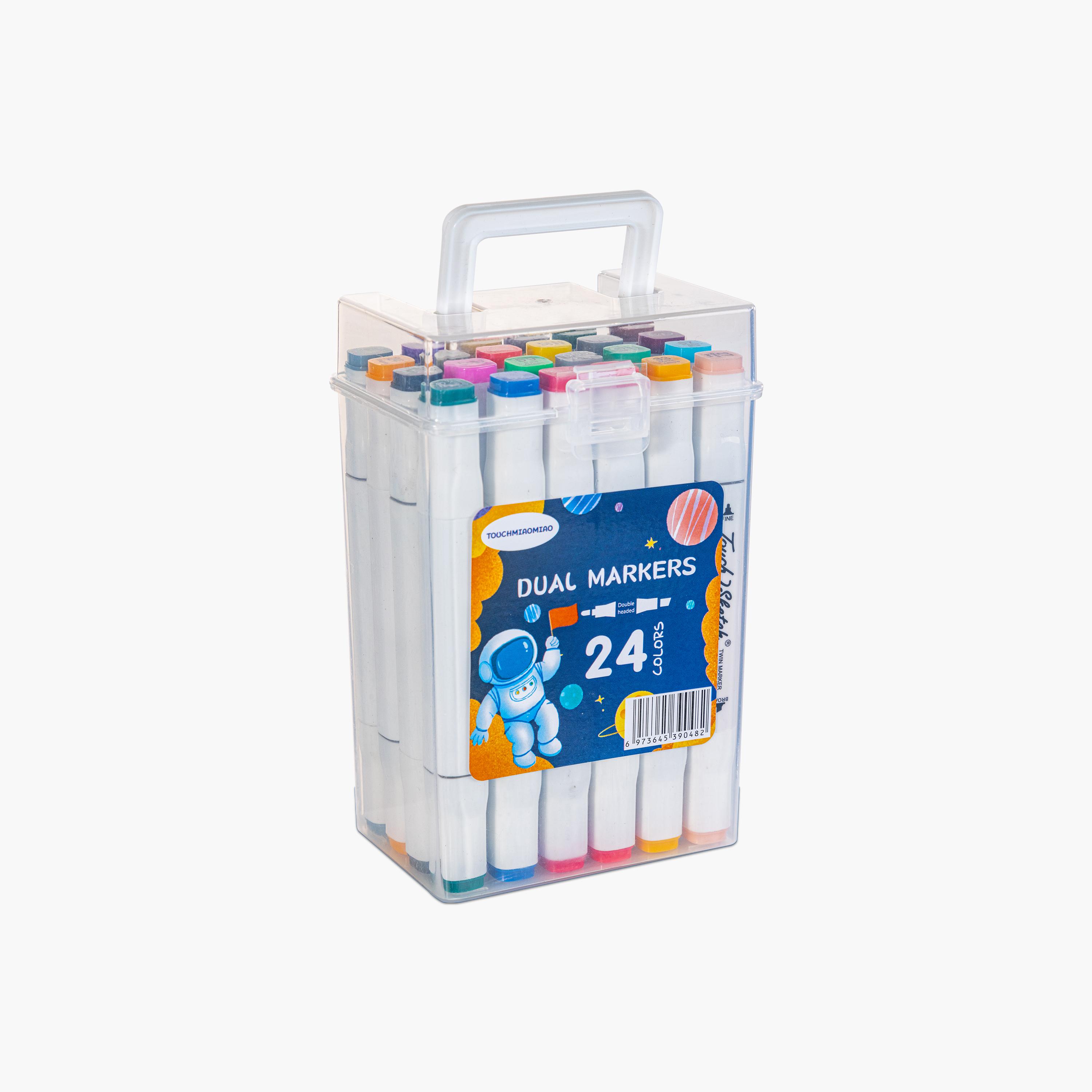 Eazy Kids 24-Colors Dual Markers Set-school-stationery-pensandpencils-image-2