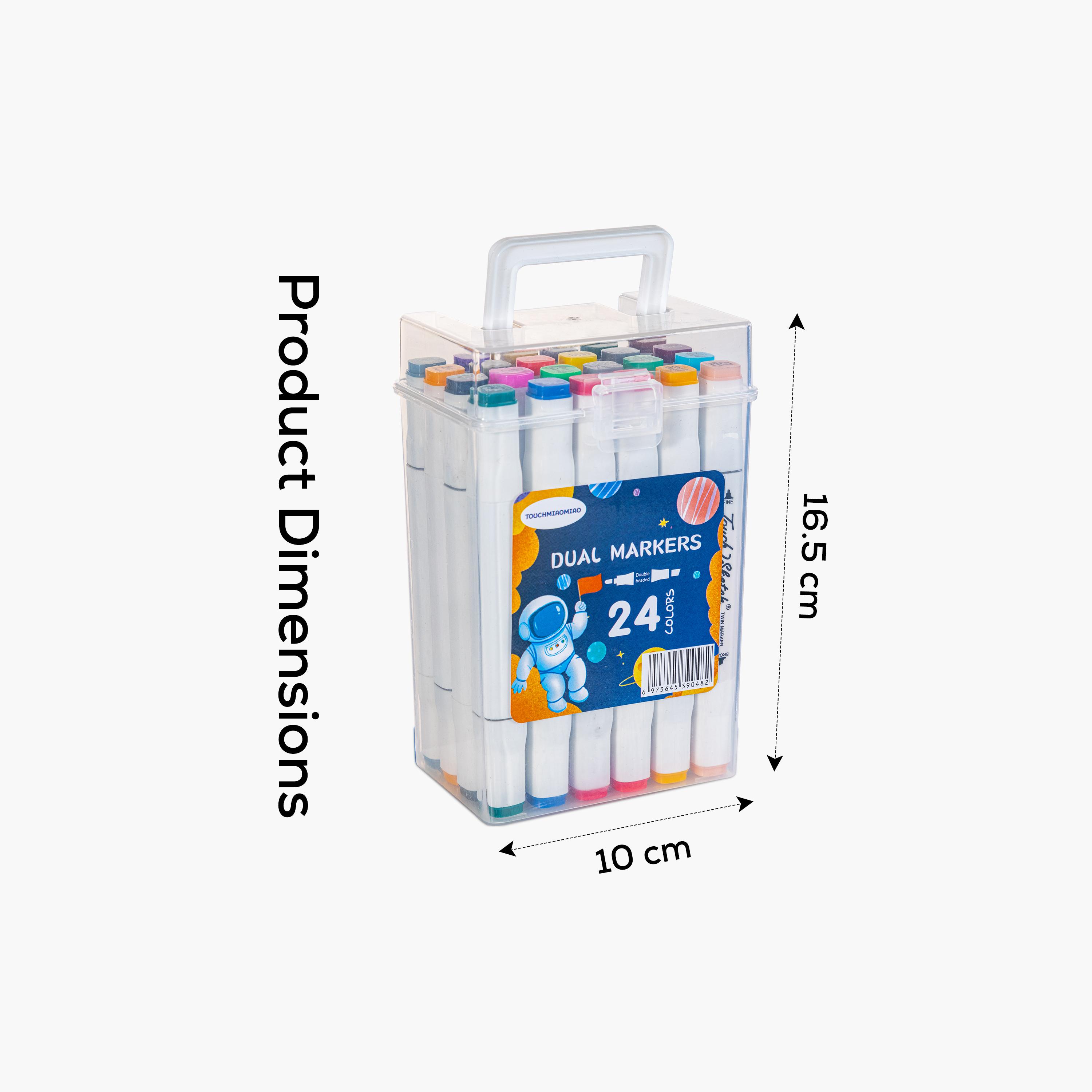 Eazy Kids 24-Colors Dual Markers Set-school-stationery-pensandpencils-image-5