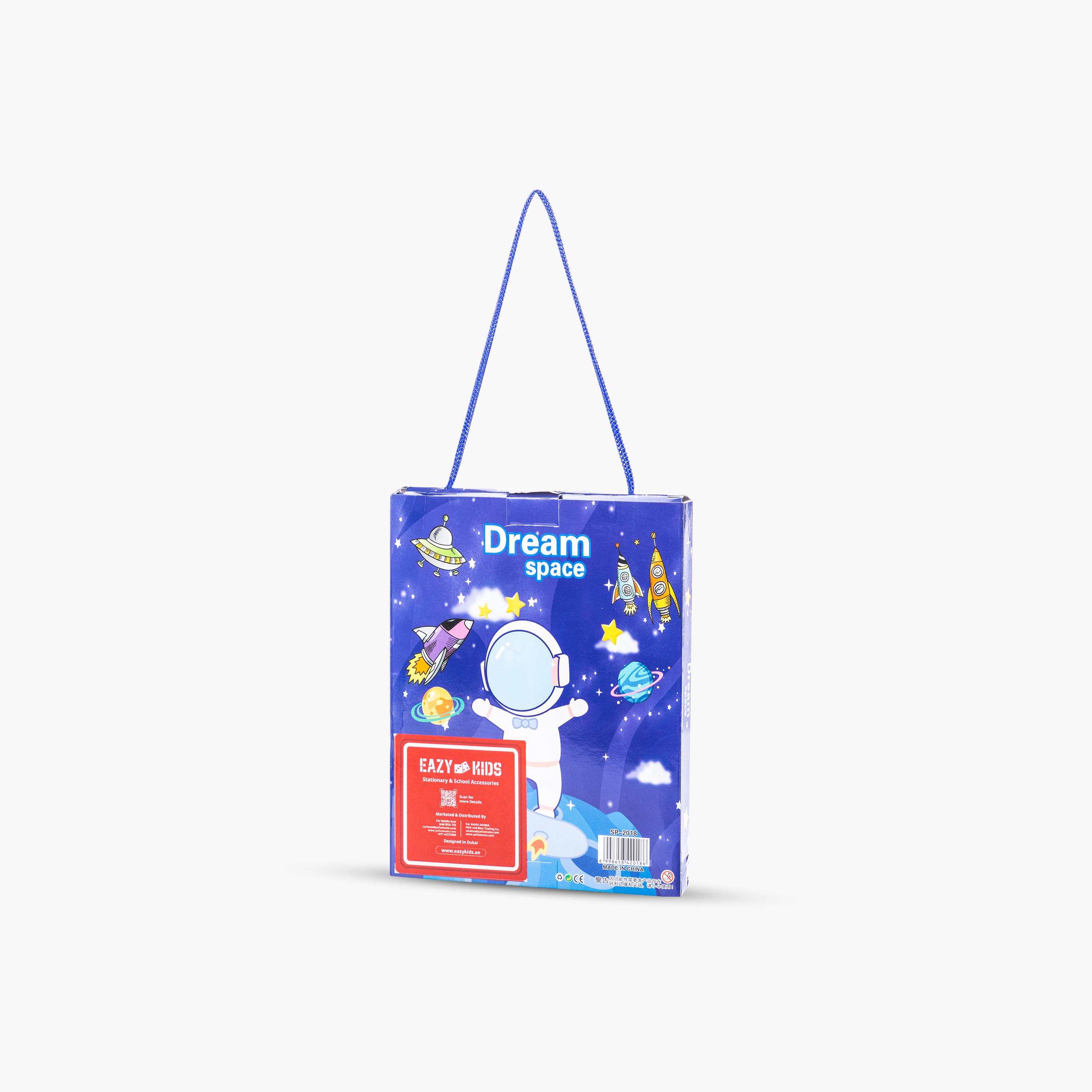 Eazy Kids 9-Piece Kids Stationery Gift Set - Astronaut & Space Theme-school-stationery-sets-image-2