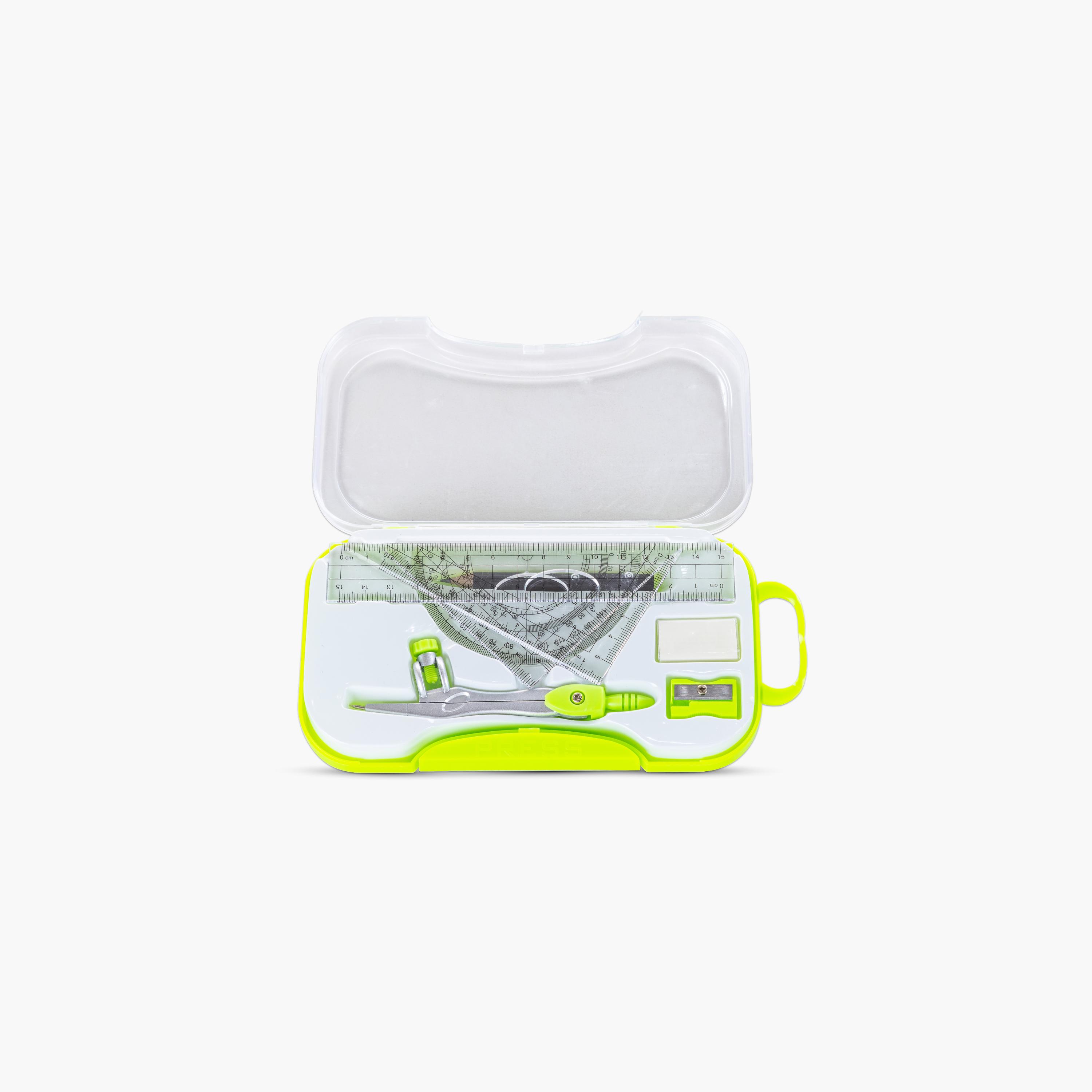 Eazy Kids 8-Piece Geometry Box Set with Plastic Case-school-stationery-sets-image-2
