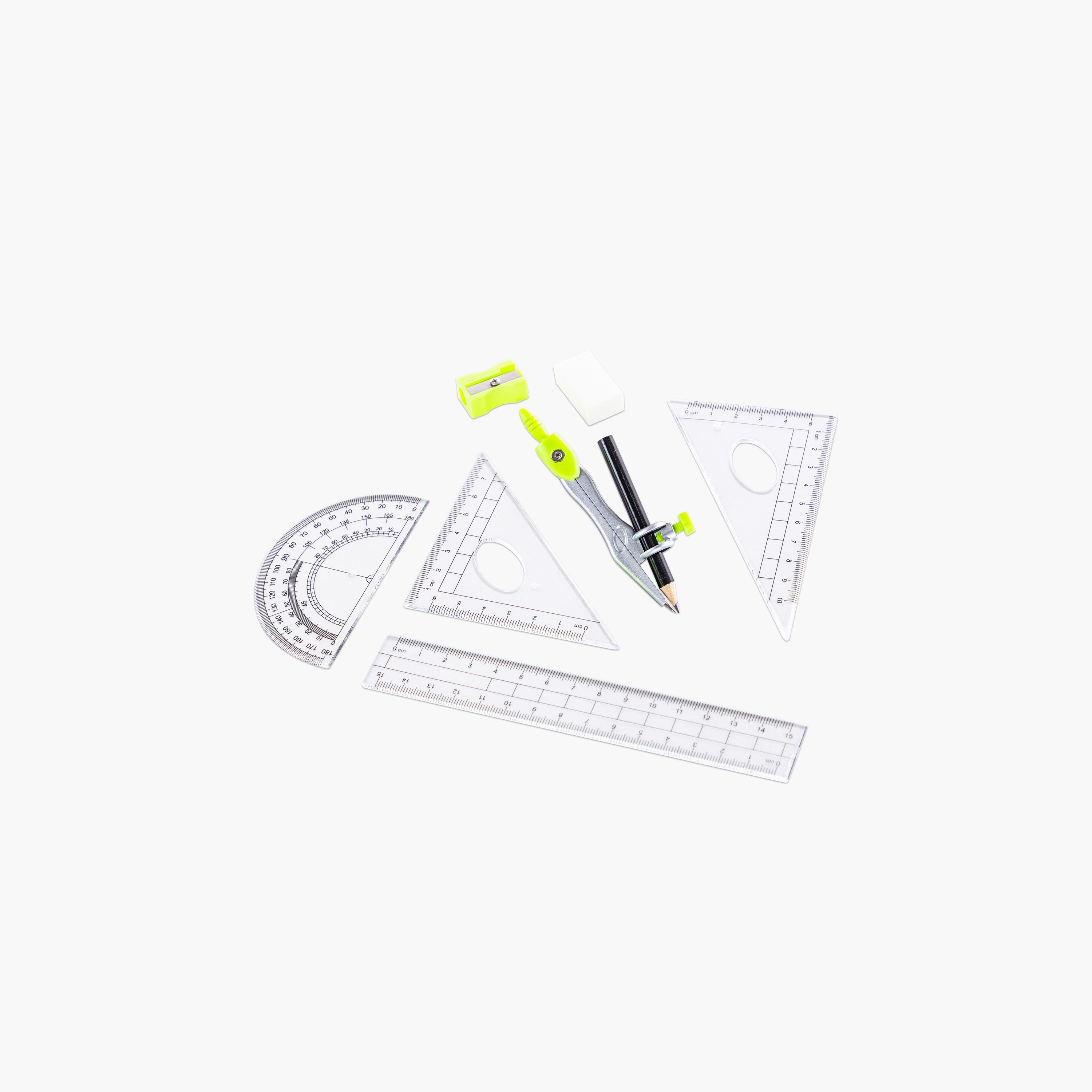 Eazy Kids 8-Piece Geometry Box Set with Plastic Case-school-stationery-sets-image-3
