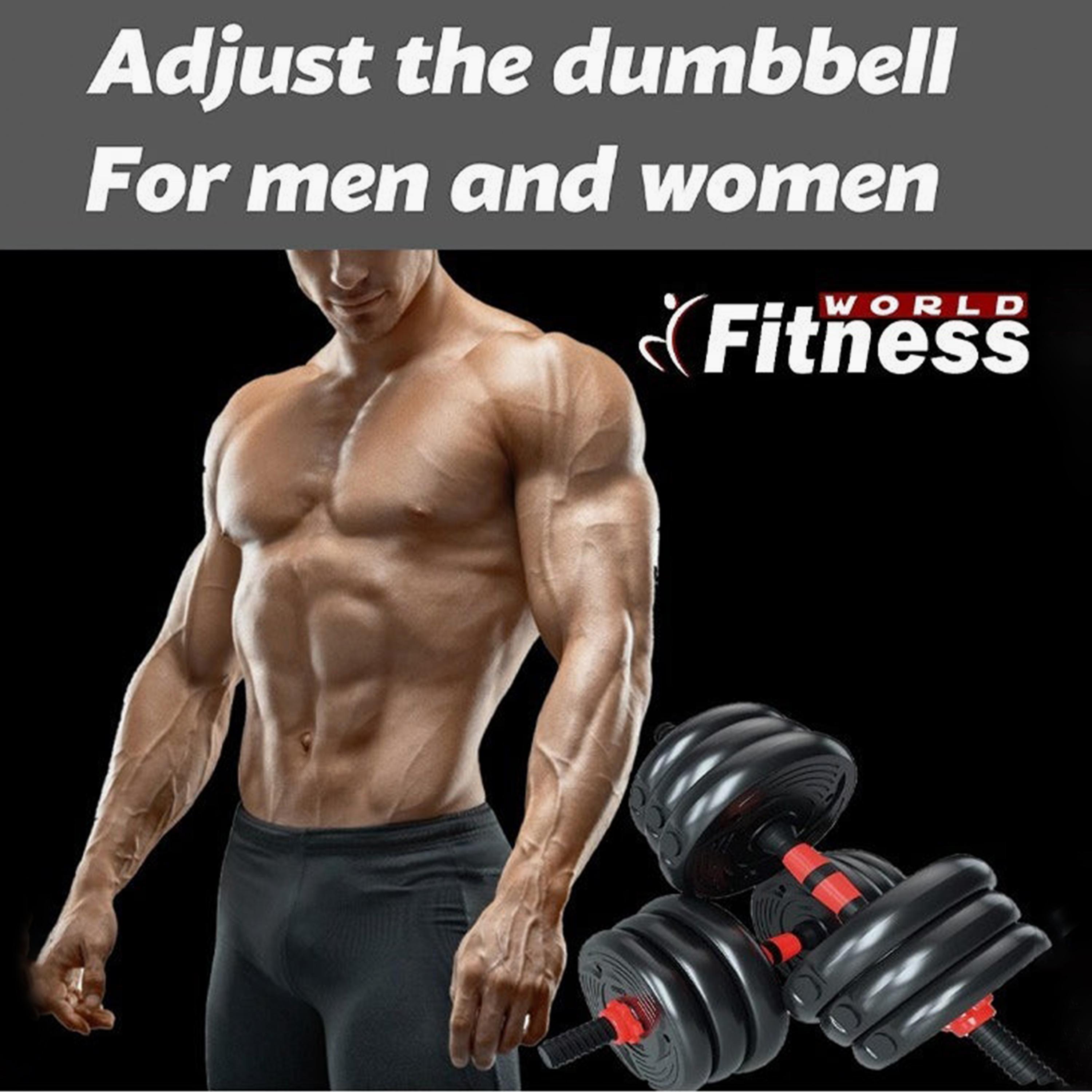 Fitness World Adjustable Weights Dumbbells Set For Workout 50 kg-sports-gear-gym-image-5