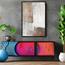 زينة حائط كانفاس تجريدية بإطار عائم - لوحة - 60x40 سم-InfluencerCodes_Ramadan26_All_20012026-image-2