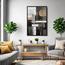 زينة حائط كانفاس بإطار عائم وتصميم أشكال - لوحة - 50x70 سم-InfluencerCodes_Ramadan26_All_20012026-image-5