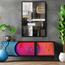 زينة حائط كانفاس بإطار عائم وتصميم أشكال - لوحة - 50x70 سم-InfluencerCodes_Ramadan26_All_20012026-image-2