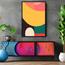 زينة حائط كانفاس تجريدية بإطار مجوف من لوحة - 90x60 سم-InfluencerCodes_Ramadan26_All_20012026-image-2