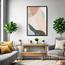 زينة حائط كانفاس تجريدية بإطار عائم - لوحة -  60x90 سم-InfluencerCodes_Ramadan26_All_20012026-image-5