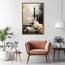 زينة حائط كانفاس تجريدية بإطار عائم - لوحة -  60x90 سم-InfluencerCodes_Ramadan26_All_20012026-image-2