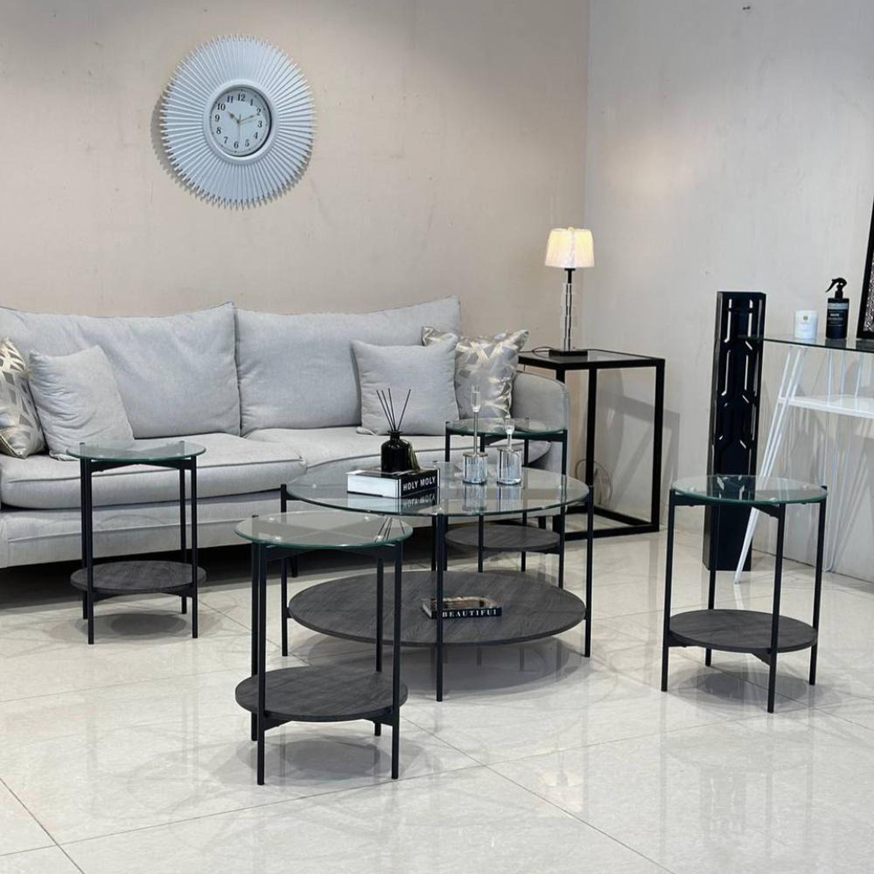 Glass Top 5-Piece Table Set-furniture-livingroom-coffeetables-image-2