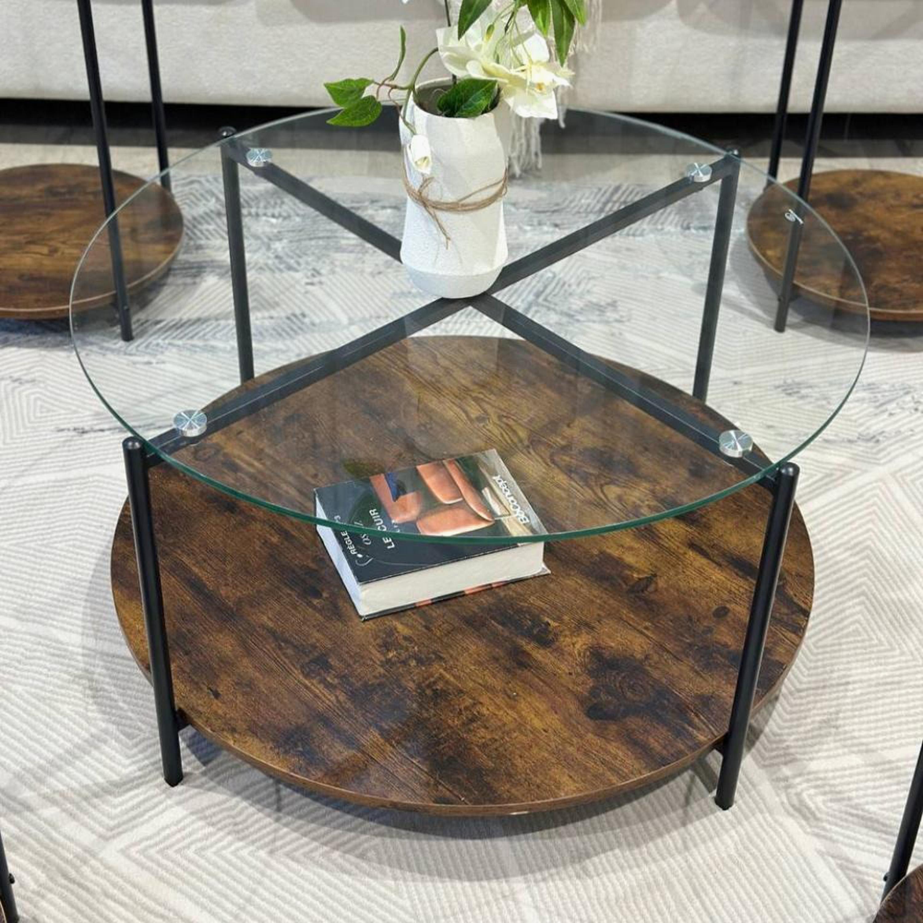 Glass Top 5-Piece Table Set-furniture-livingroom-coffeetables-image-4