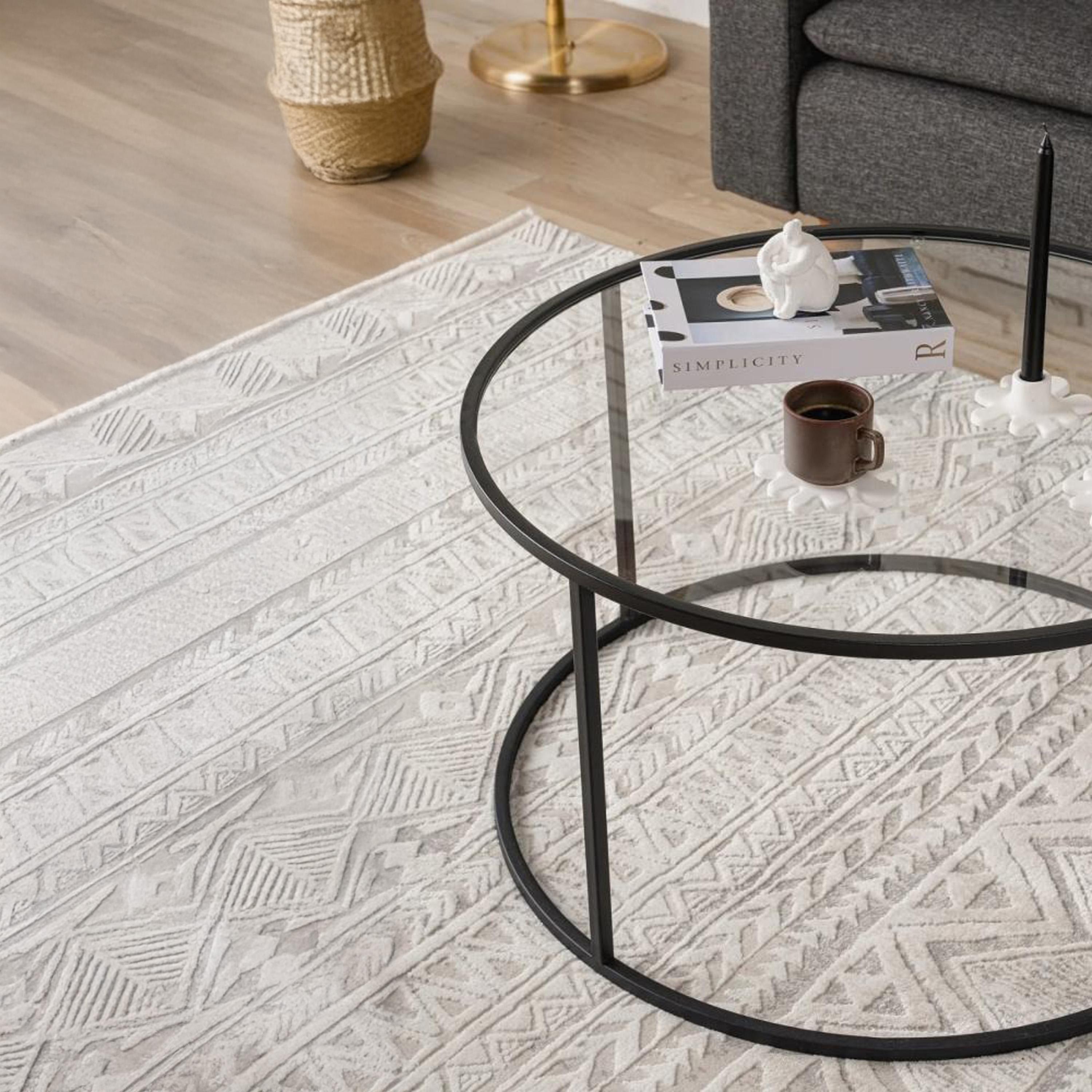 Glass Top Coffee Table - 80x50 cms-furniture-livingroom-coffeetables-image-3
