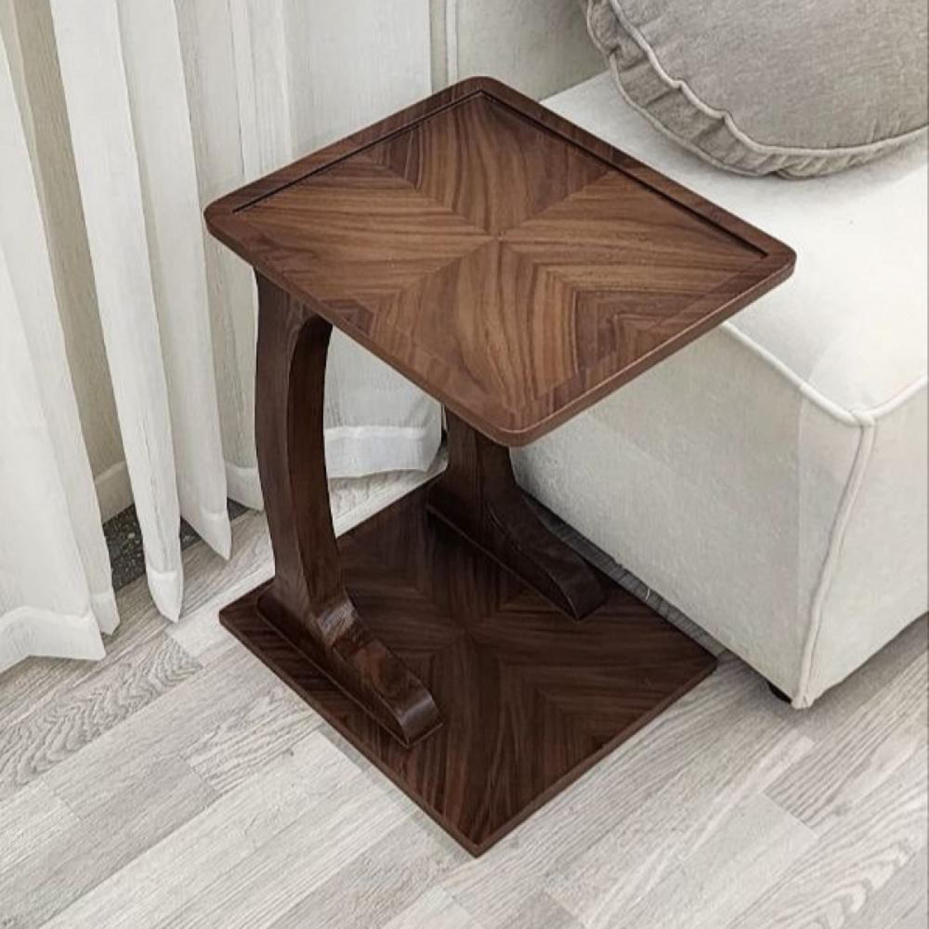 Wooden Top Side Table - 40x55 cms-furniture-livingroom-sideandendtables-image-1
