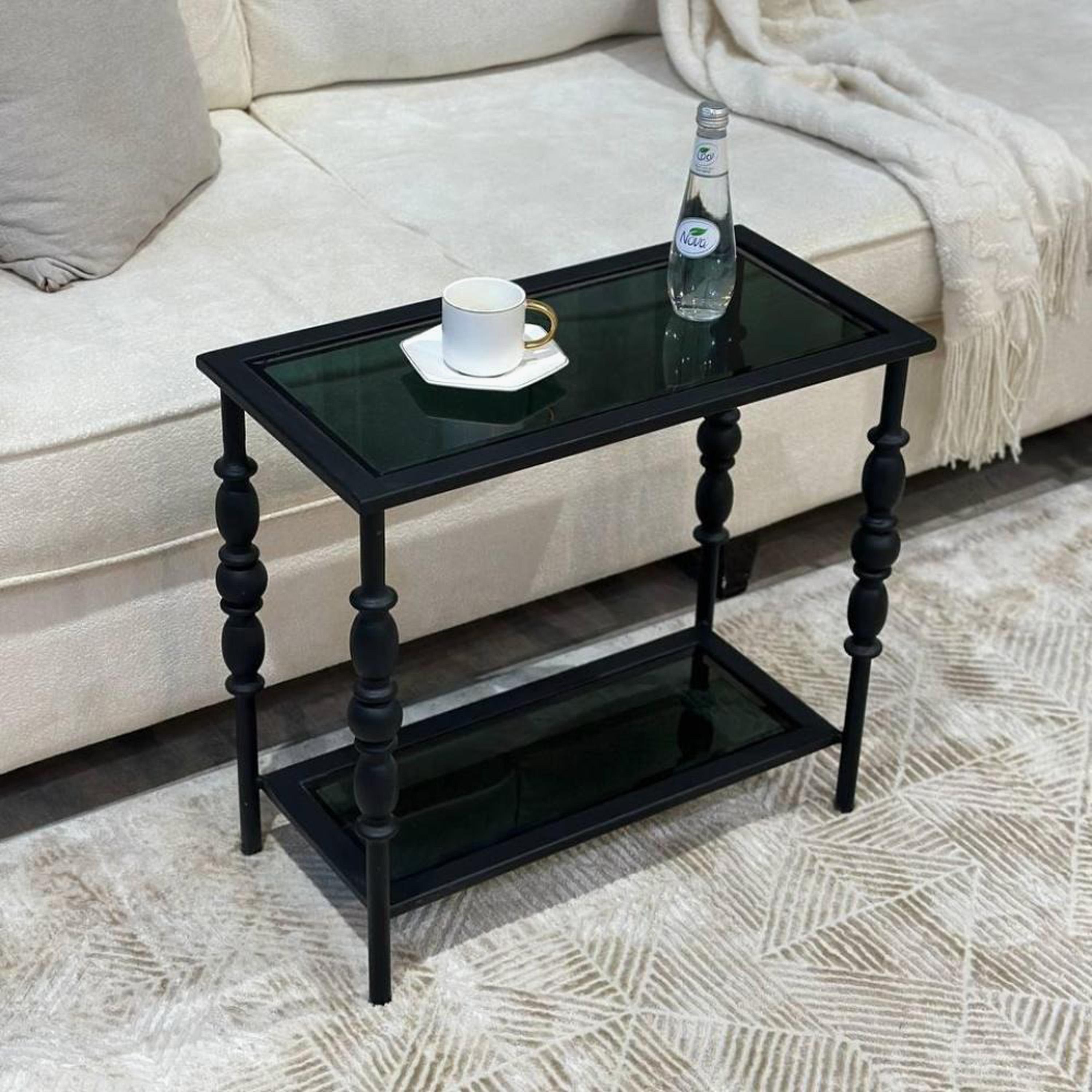 Glass Top SideTable - 60x55 cm-furniture-livingroom-sideandendtables-image-1