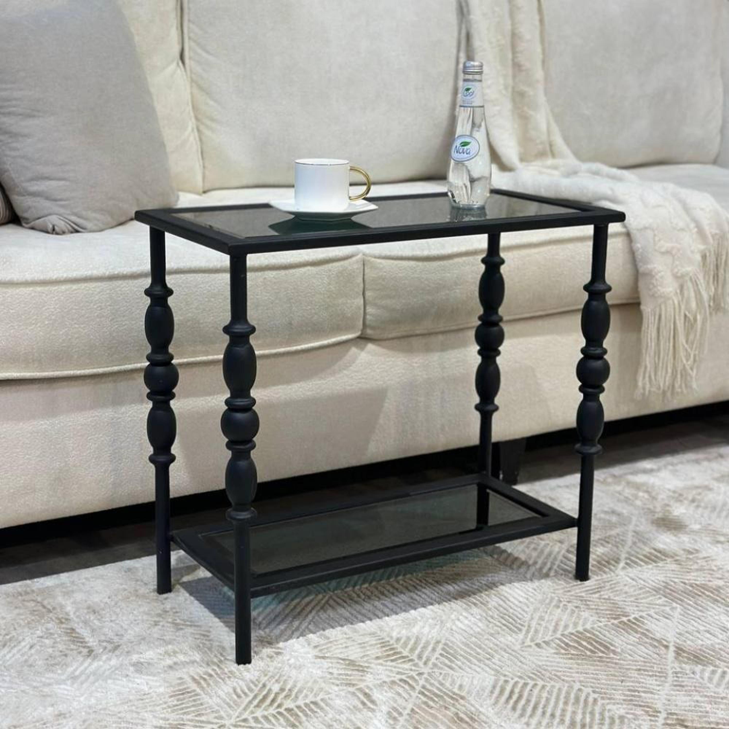 Glass Top SideTable - 60x55 cm-furniture-livingroom-sideandendtables-image-2