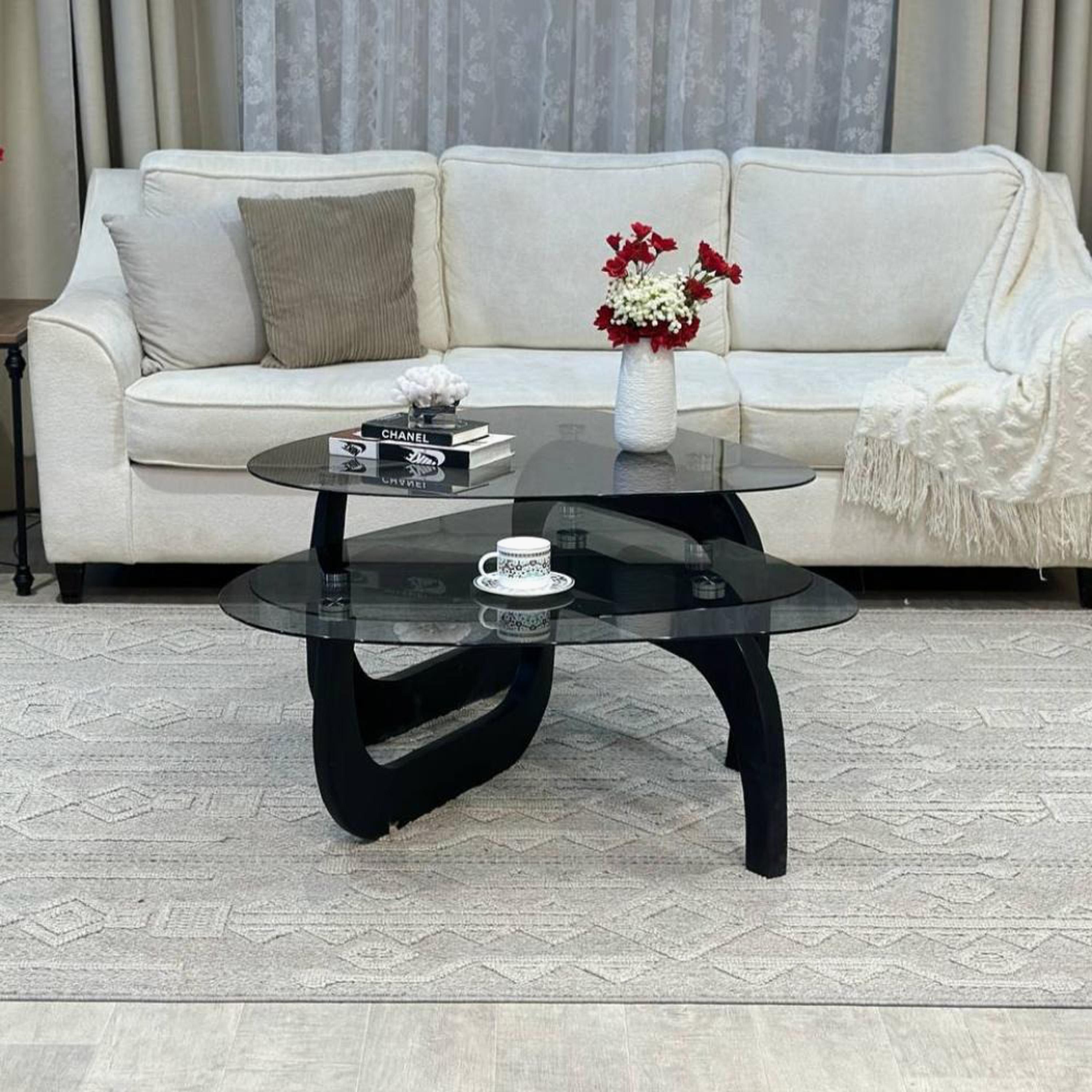 Glass Top 2-Piece  Nesting Table Set-furniture-livingroom-nestoftables-image-4