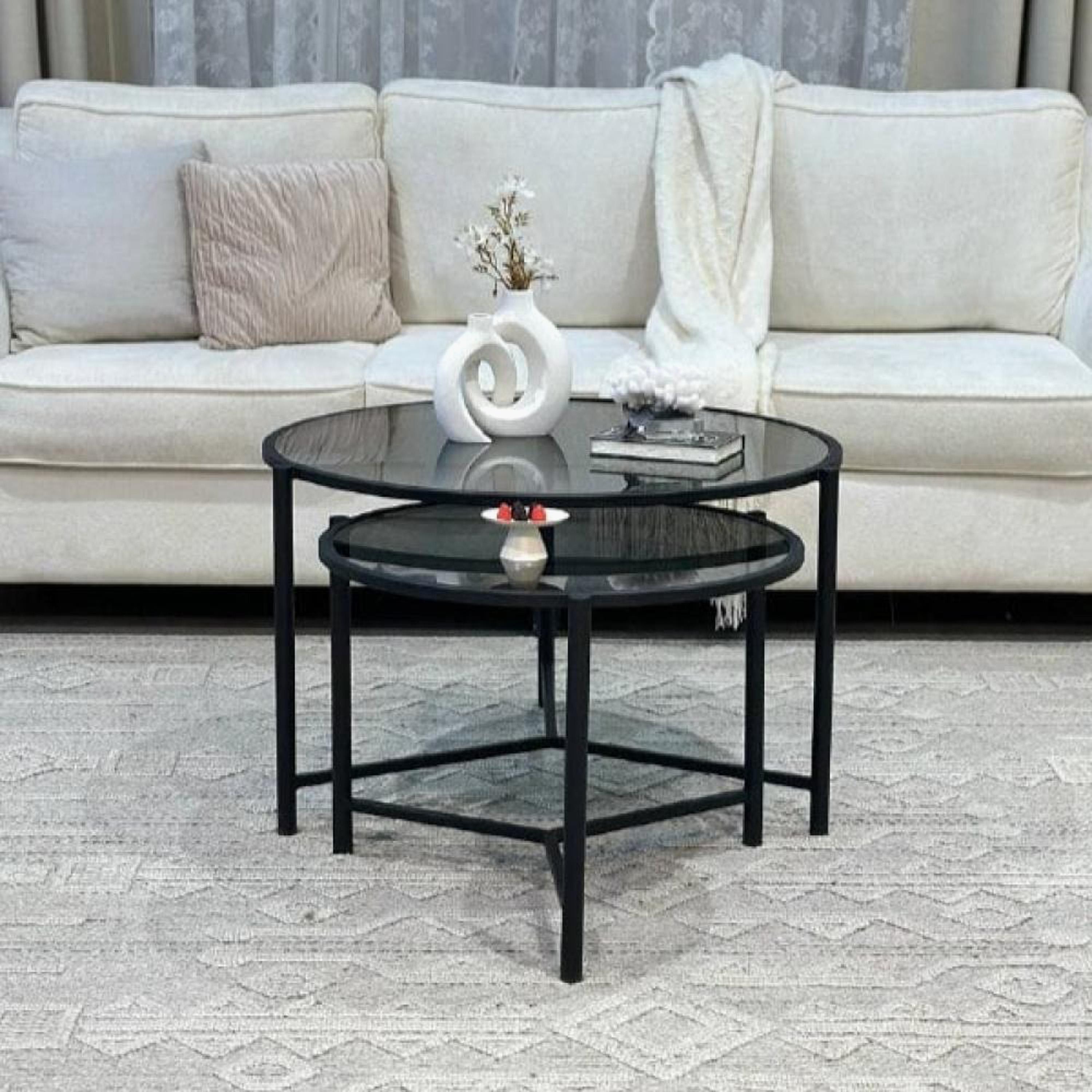 Glass Top 6-Piece Table Set-furniture-livingroom-nestoftables-image-2