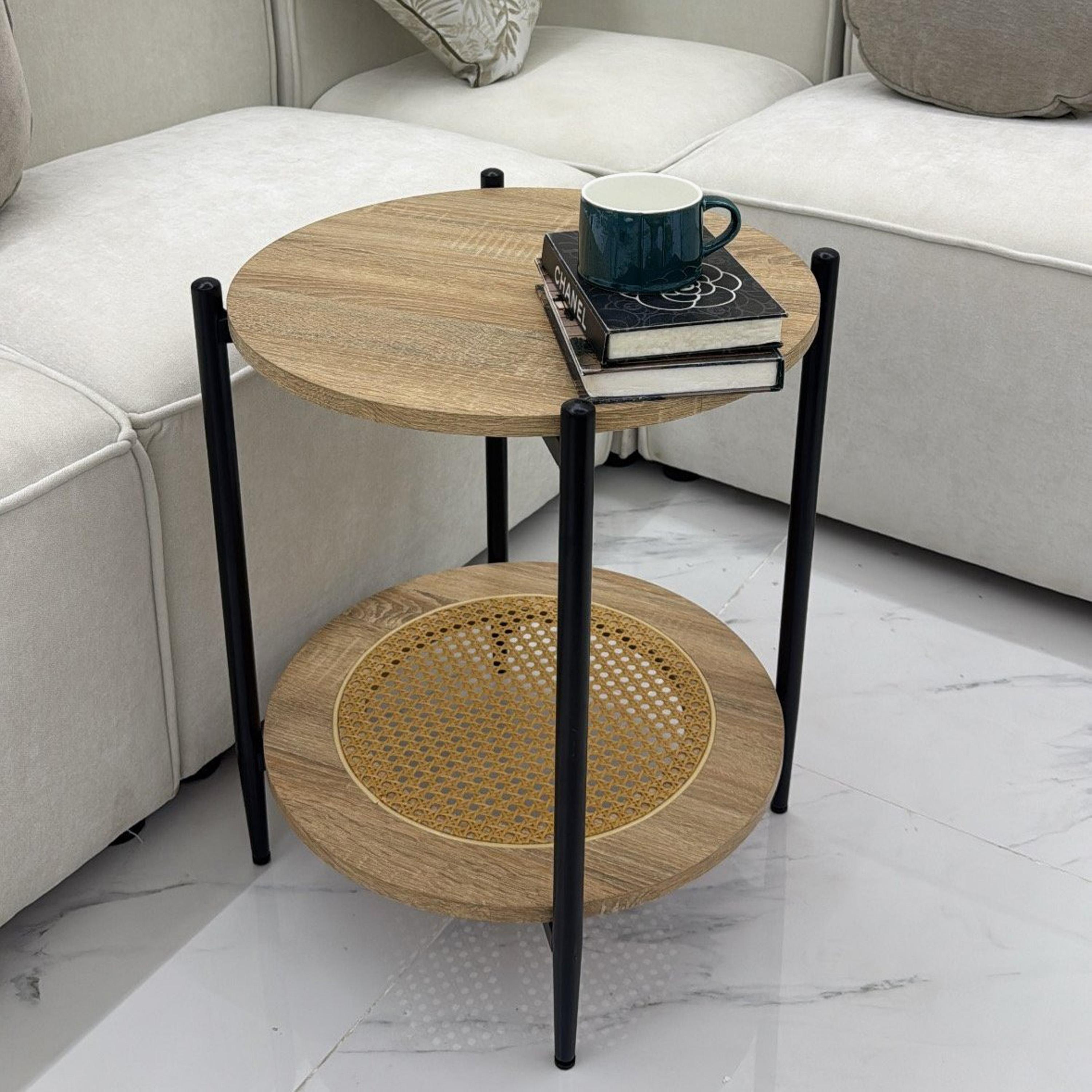 Wooden Top 5-Piece Table Set-furniture-livingroom-coffeetables-image-4