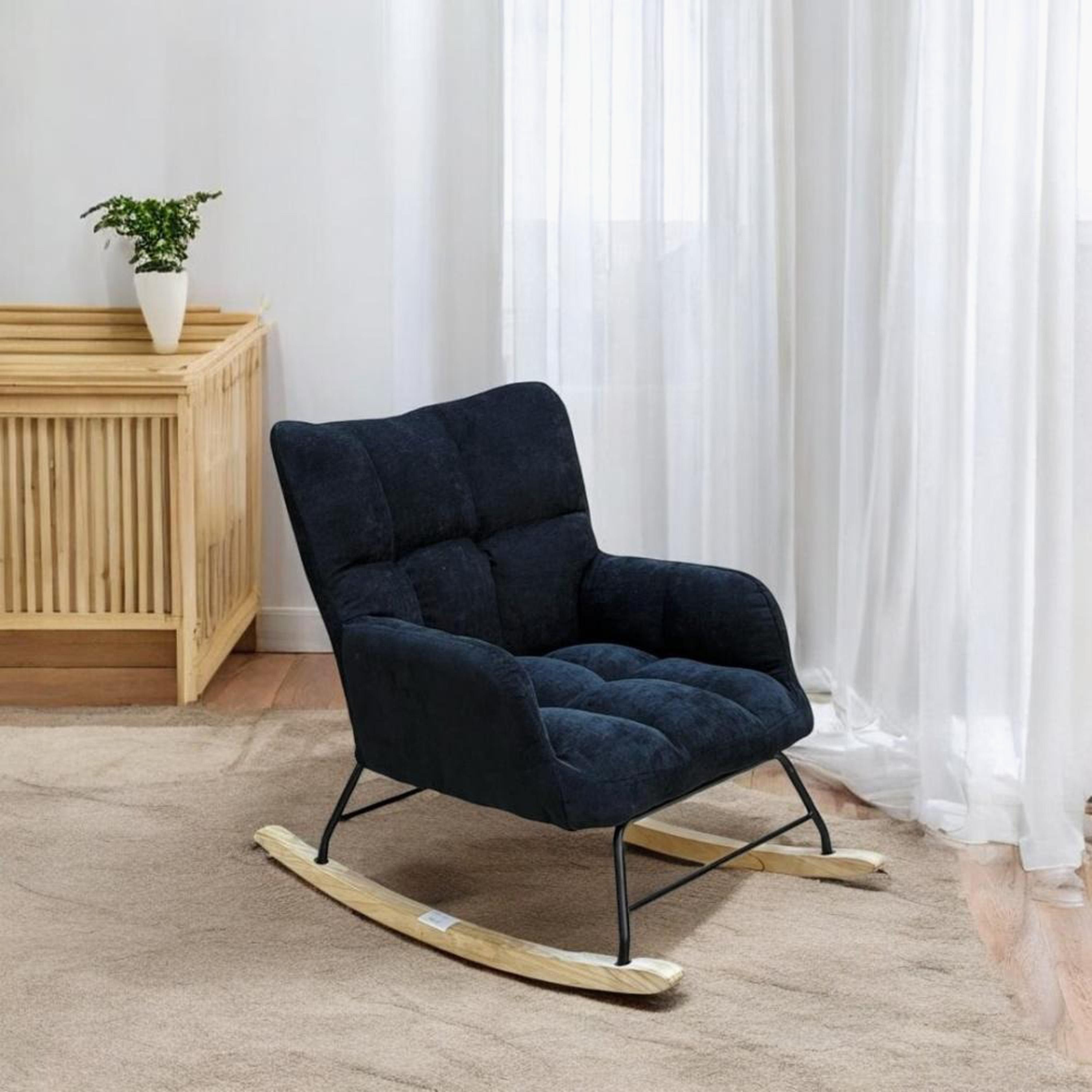 Fabric Rocking Chair-furniture-sofaandseating-armchairs-image-1