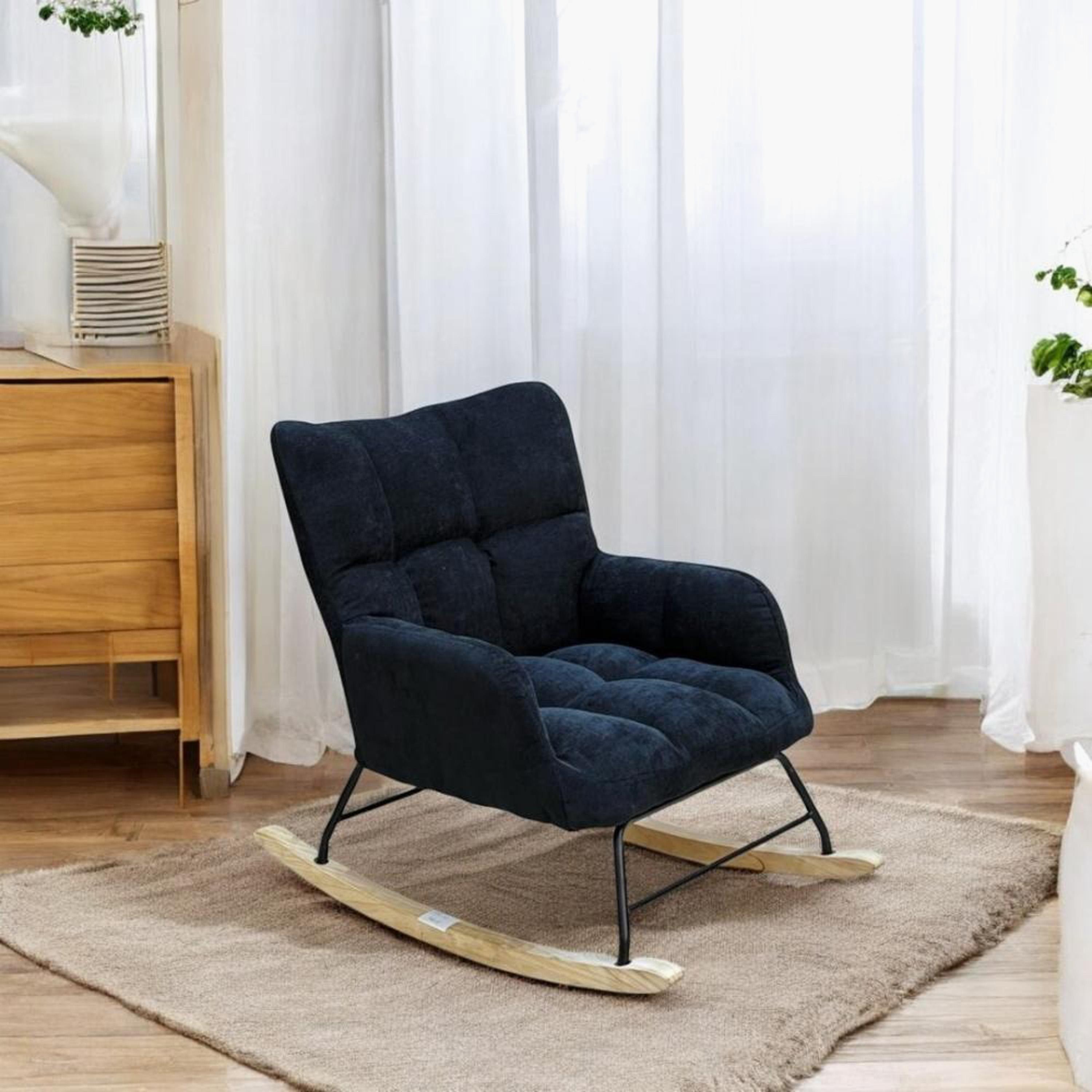 Fabric Rocking Chair-furniture-sofaandseating-armchairs-image-2